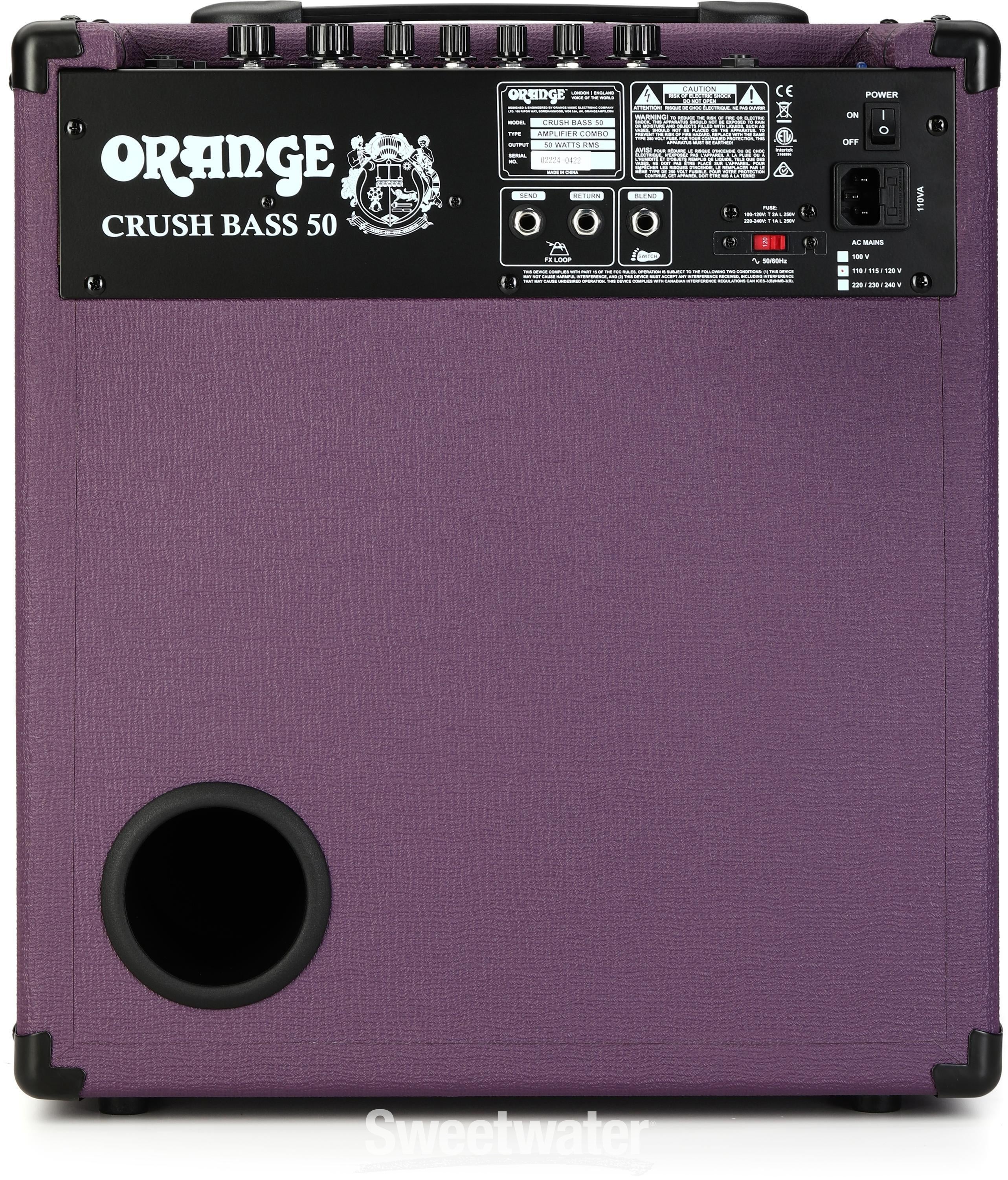 Orange crush store 50 bass amp