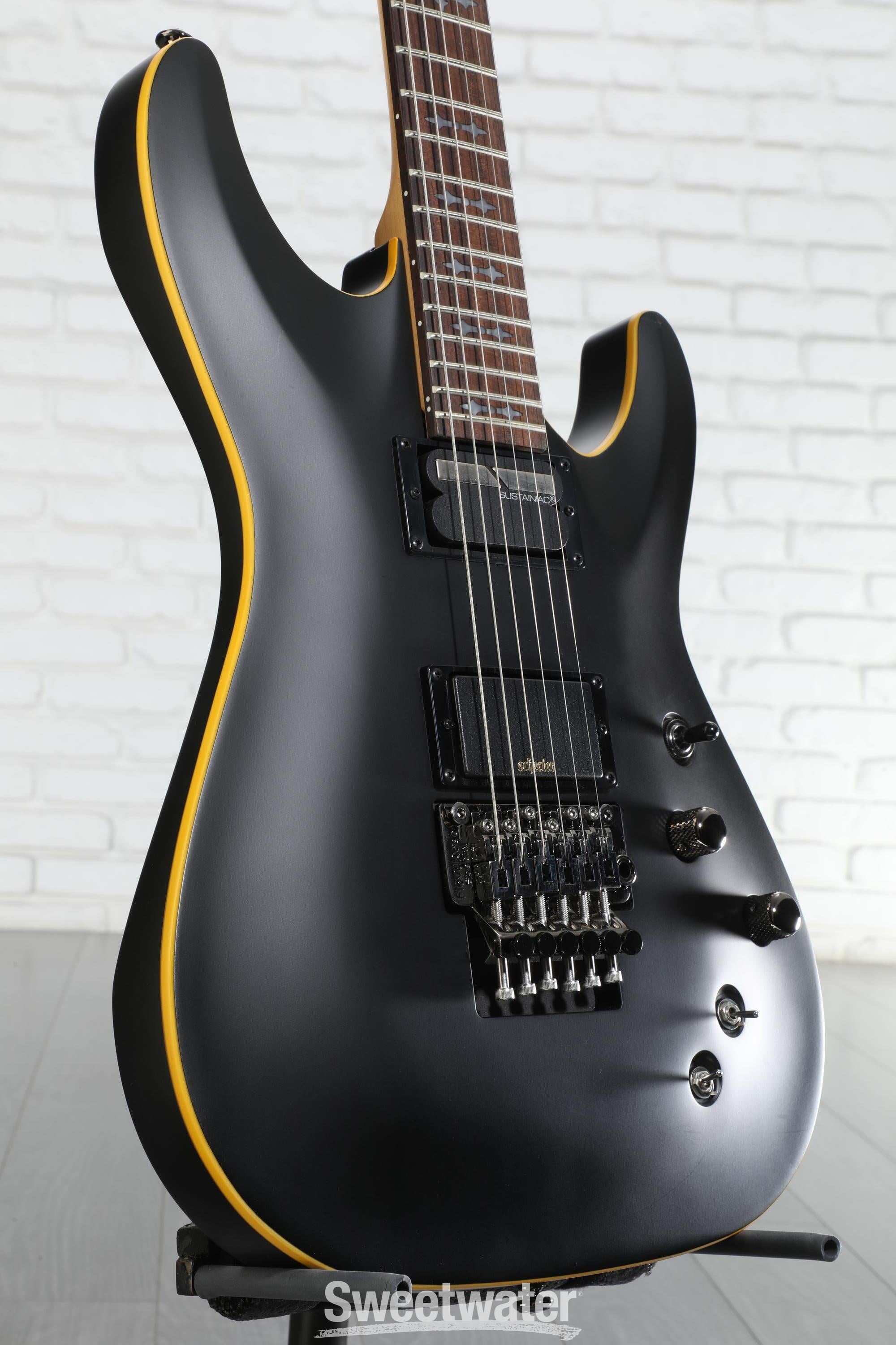 Schecter Demon-6 FR-S Electric Guitar - Satin Black | Sweetwater