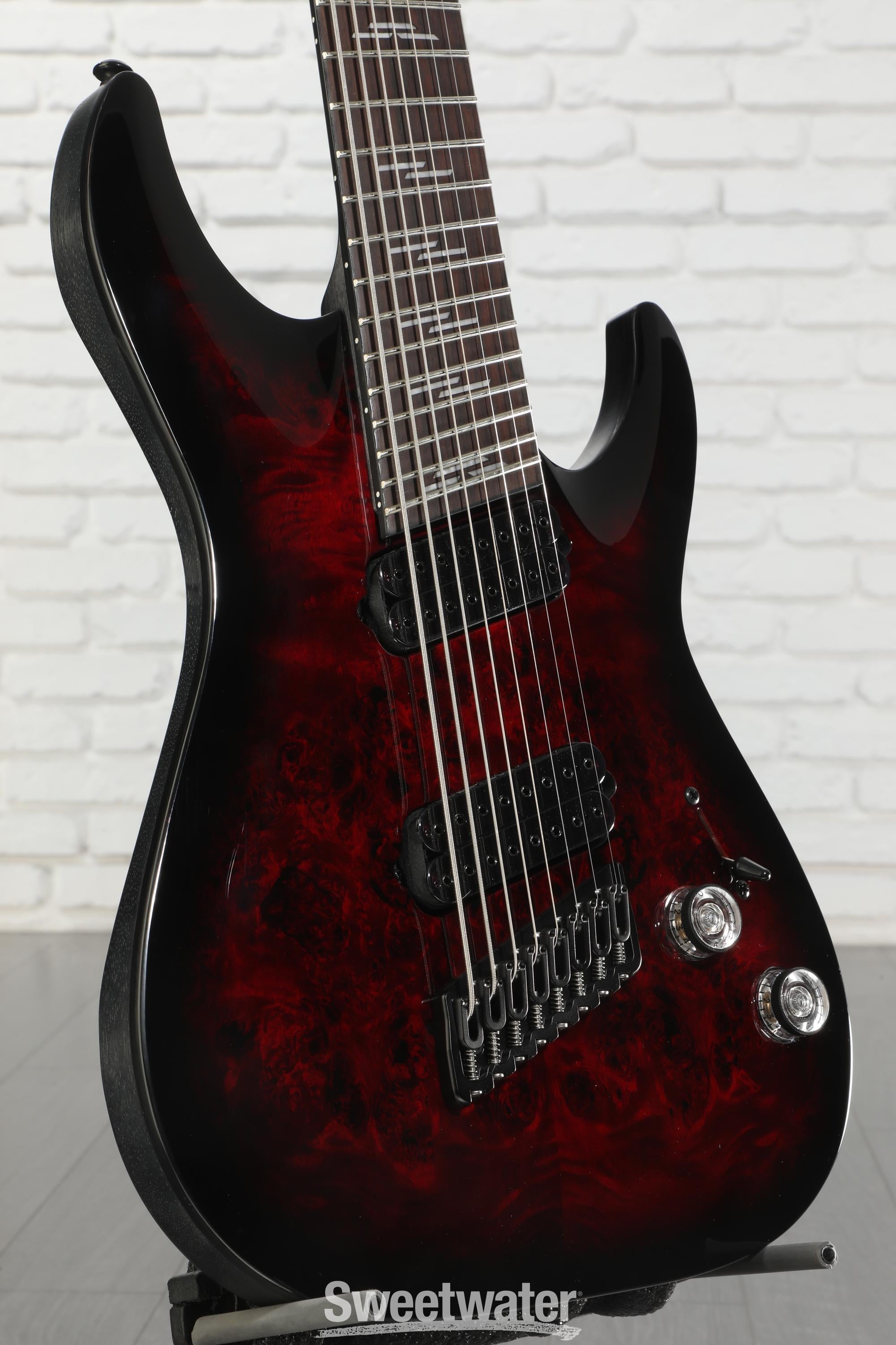 Schecter Omen Elite-8 Multiscale 8-string Electric Guitar - Black