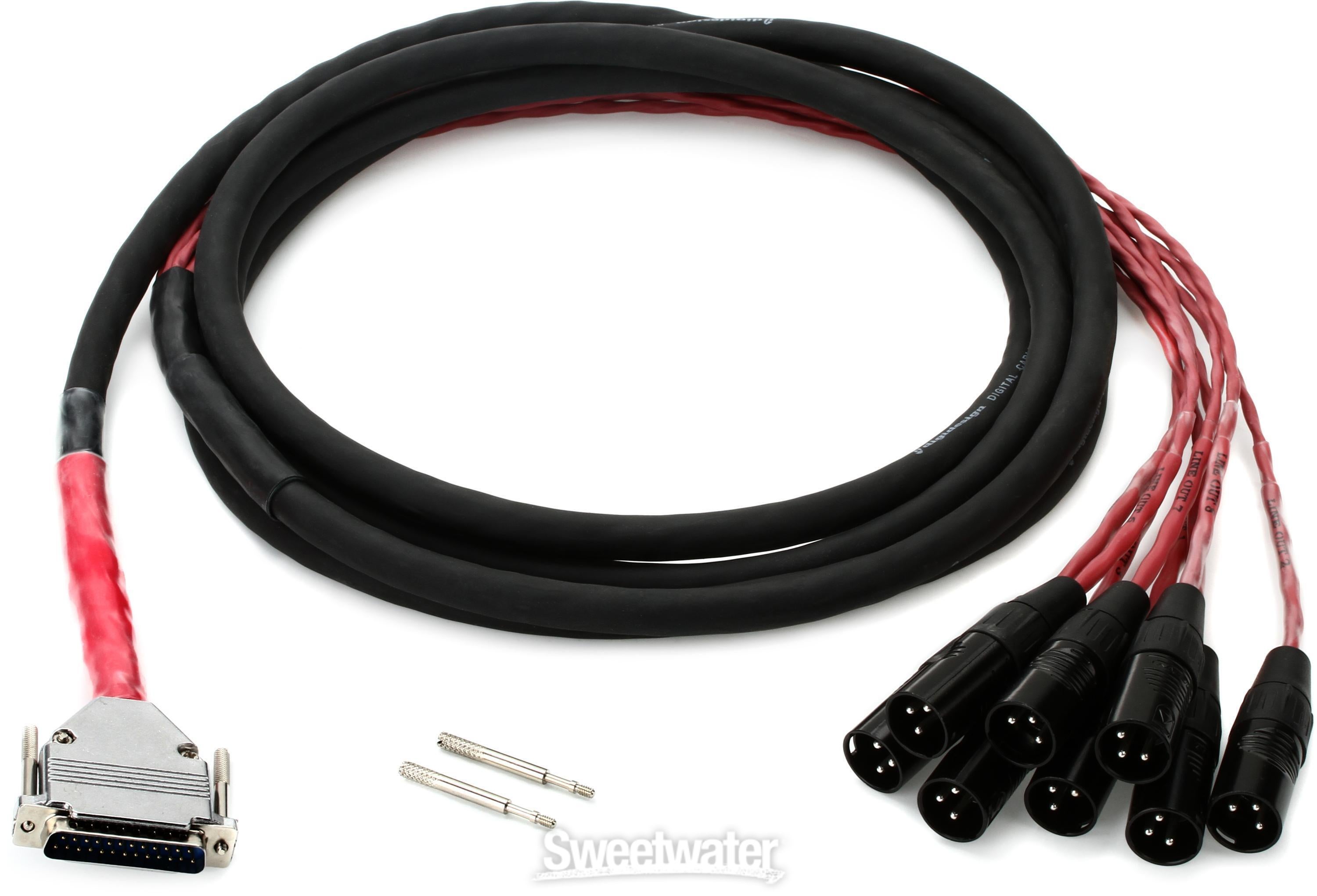 Avid DB25 to XLR M+F AES/EBU DigiSnake - 12 foot | Sweetwater