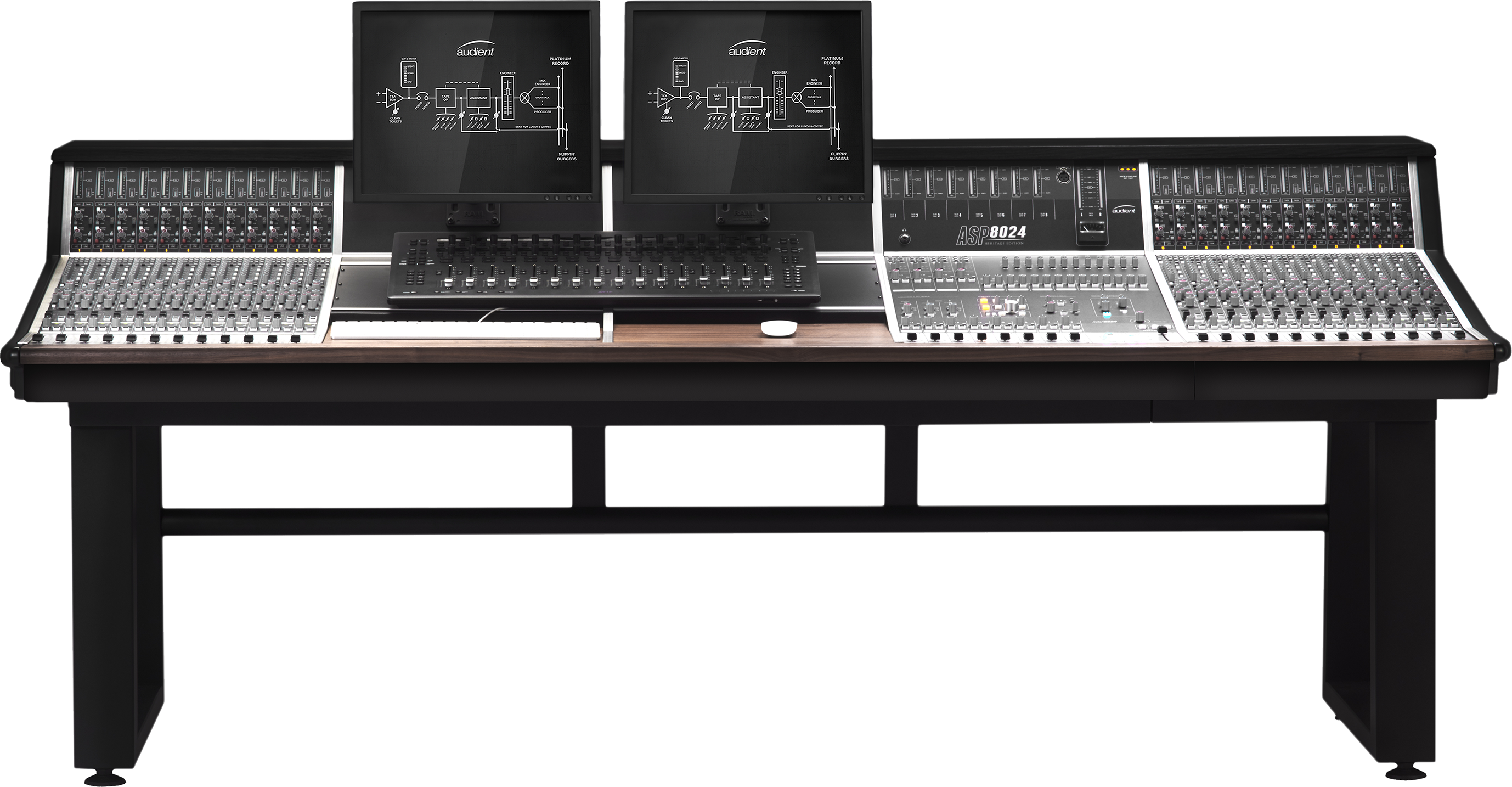 Audient ASP8024-HE 24-channel Recording Console with Dual Producer