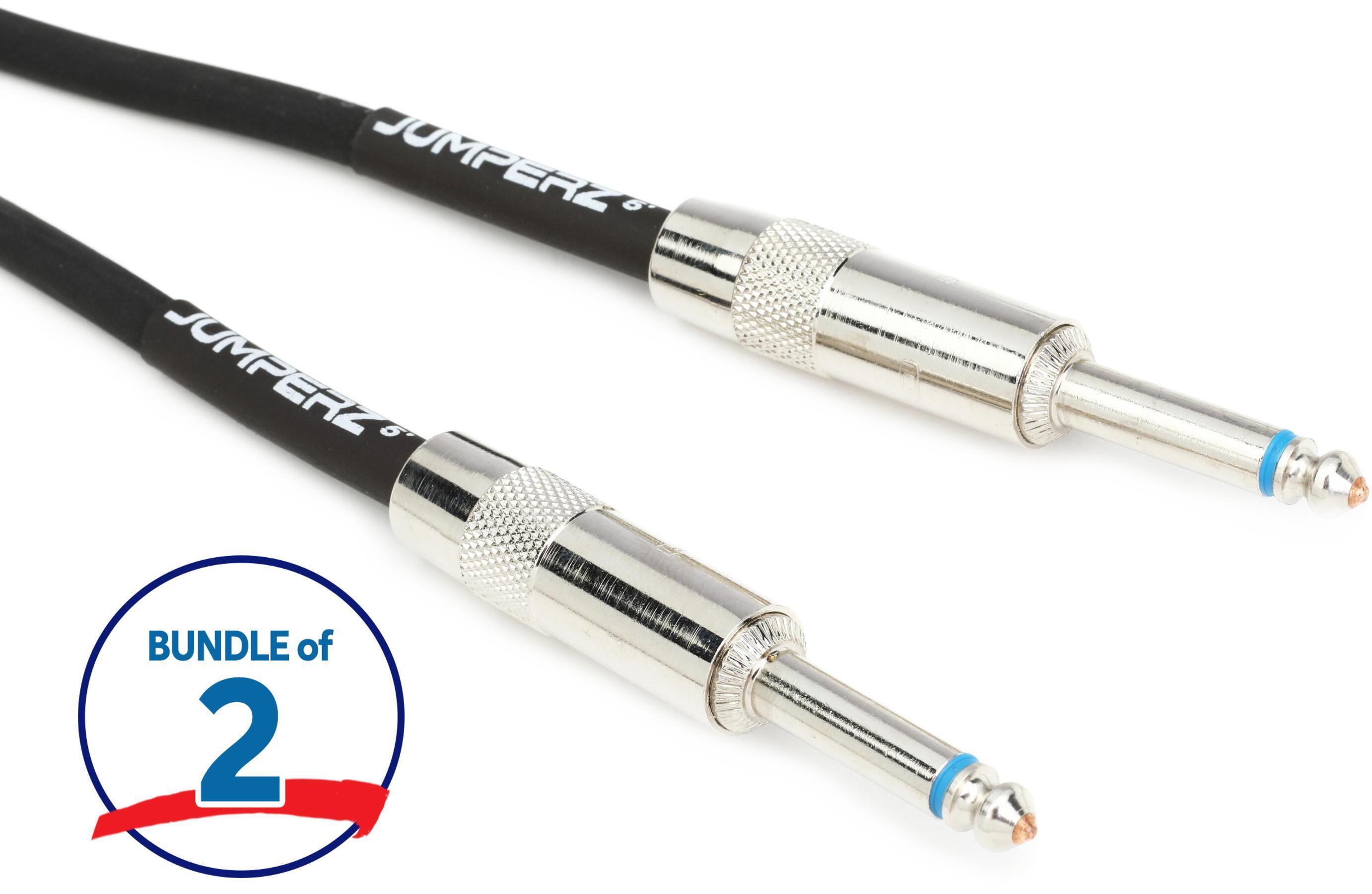 Photo of JUMPERZ Blue Line Instrument Patch Cable - 5 foot (2-pack)