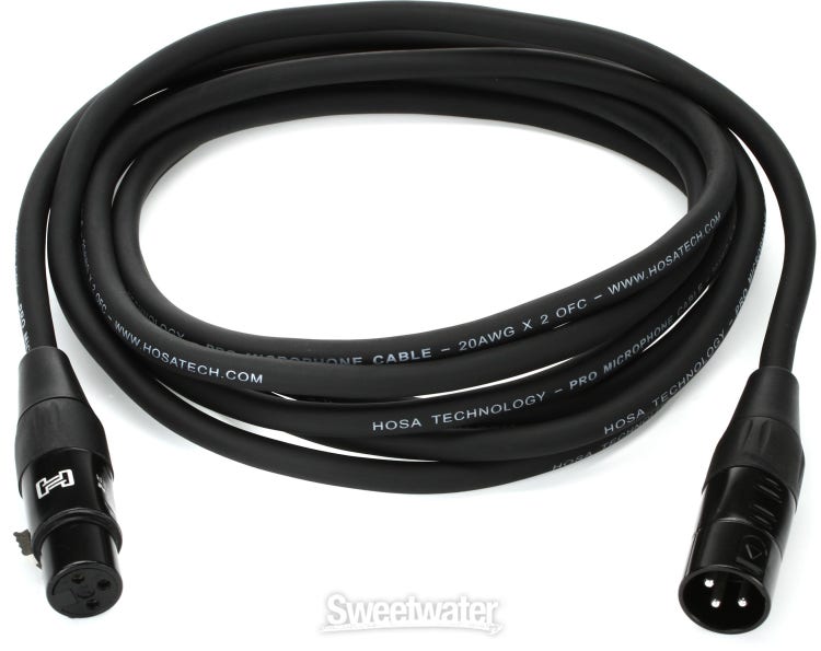 Hosa Hmic-010 Rean Xlr3f To Xlr3m Pro Microphone Cable 10 Ft.