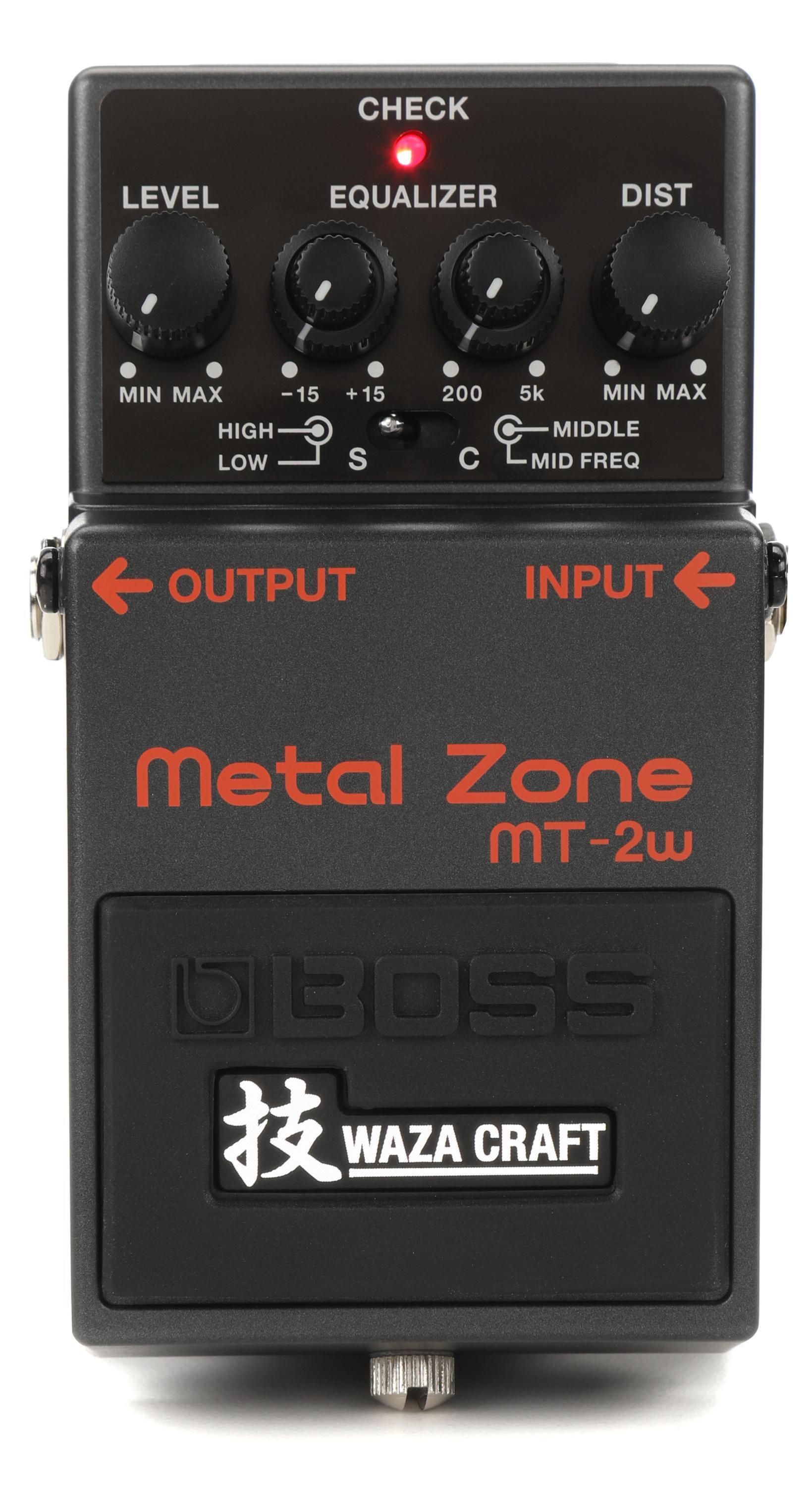 Bundled Item: Boss MT-2W Waza Craft Metal Zone Distortion Pedal