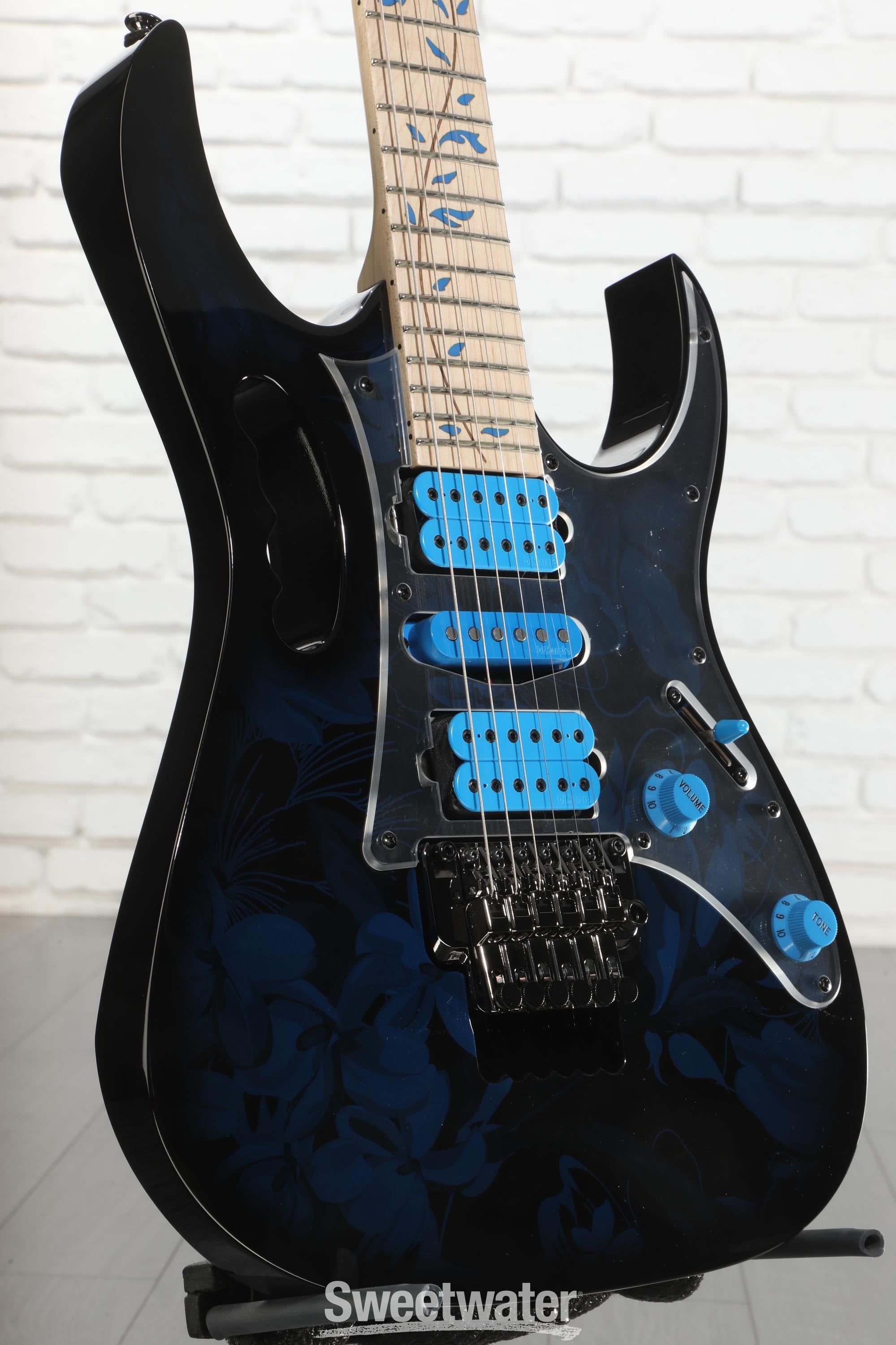 Ibanez Steve Vai Signature JEM77 - Blue Floral Pattern | Sweetwater