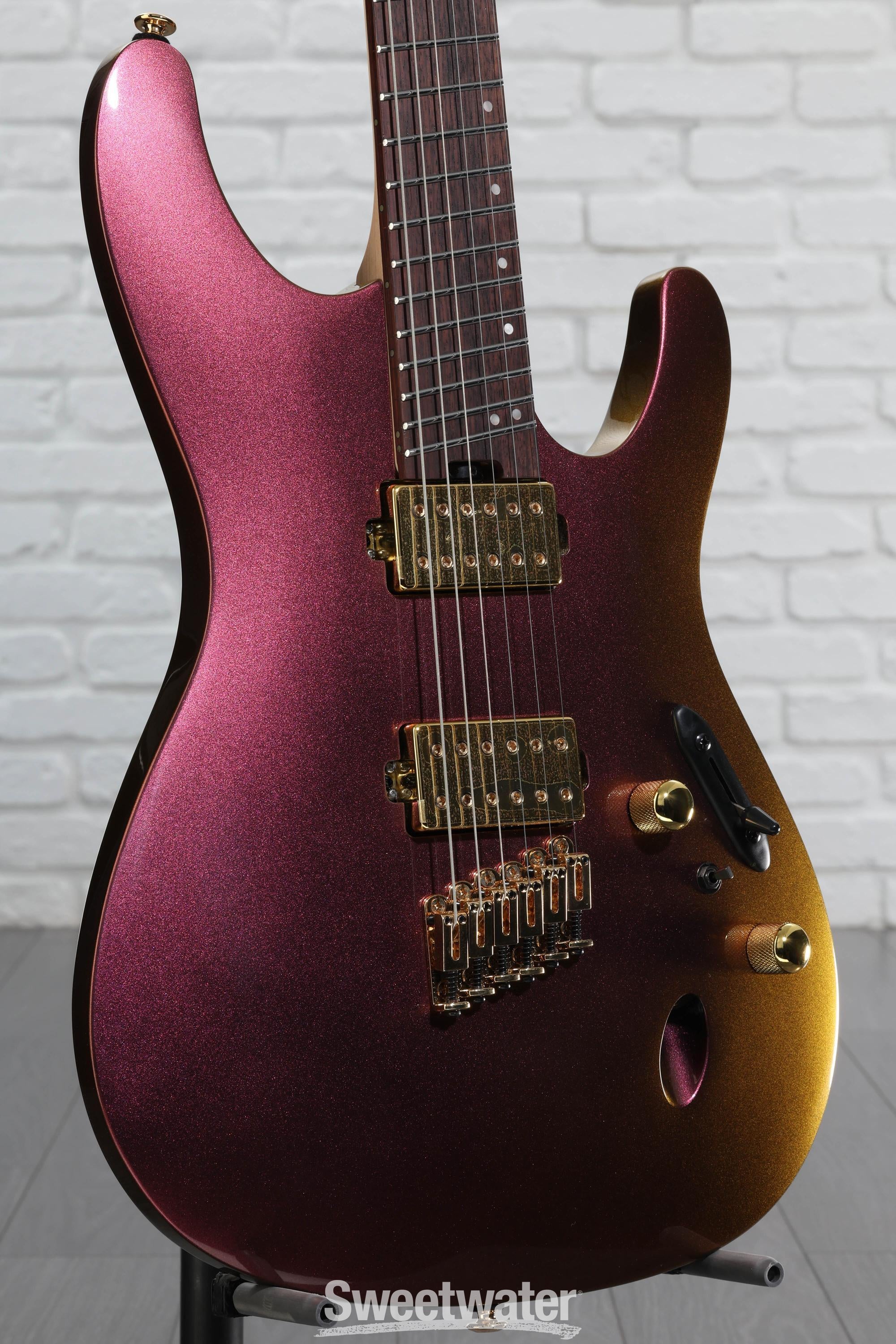 Ibanez Axe Design Lab SML721 Electric Guitar - Rose Gold Chameleon