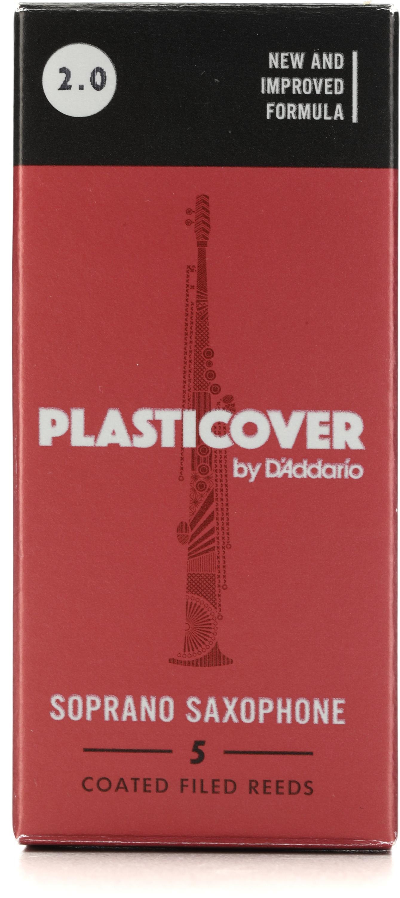 D'Addario Plasticover Alto Saxophone Reeds - 2.0 (5-pack) | Sweetwater