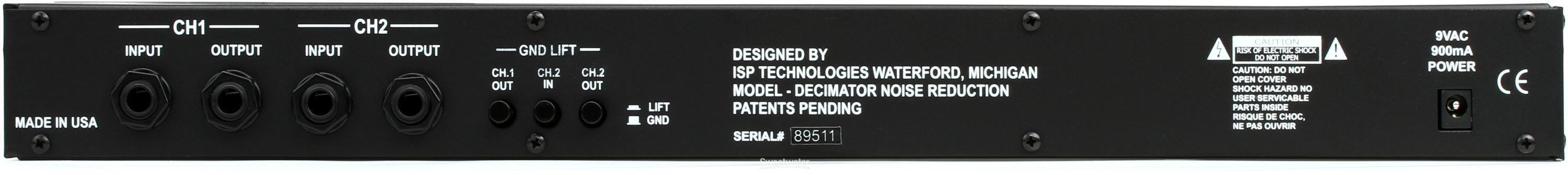 ISP Technologies Decimator Pro Rack G Noise Reduction System | Sweetwater
