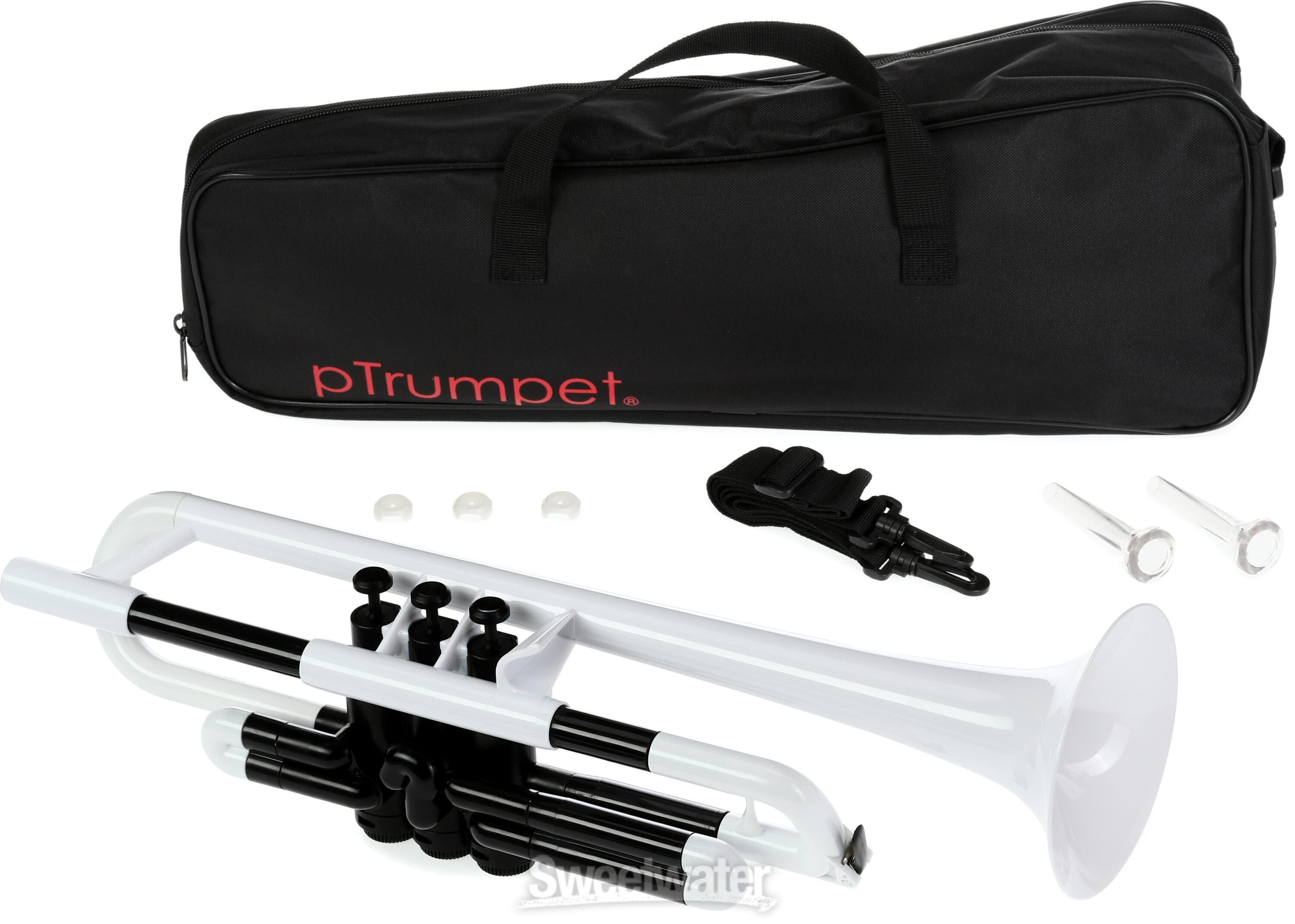 pBone Music pTrumpet 2.0 Trumpet - White | Sweetwater