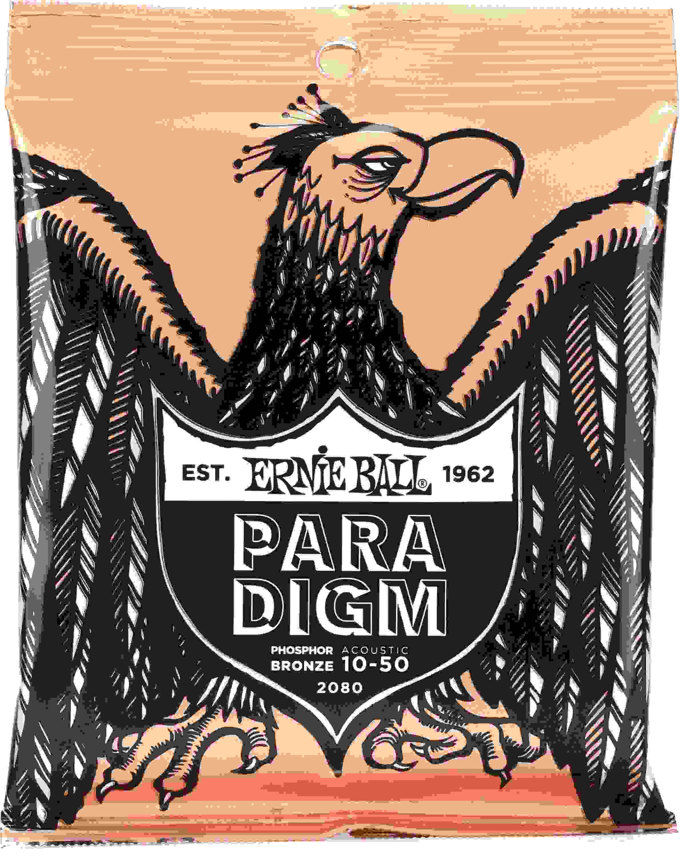 Ernie Ball 2080 Paradigm Phosphor Bronze Acoustic Guitar Strings - .010-.050 Extra Light