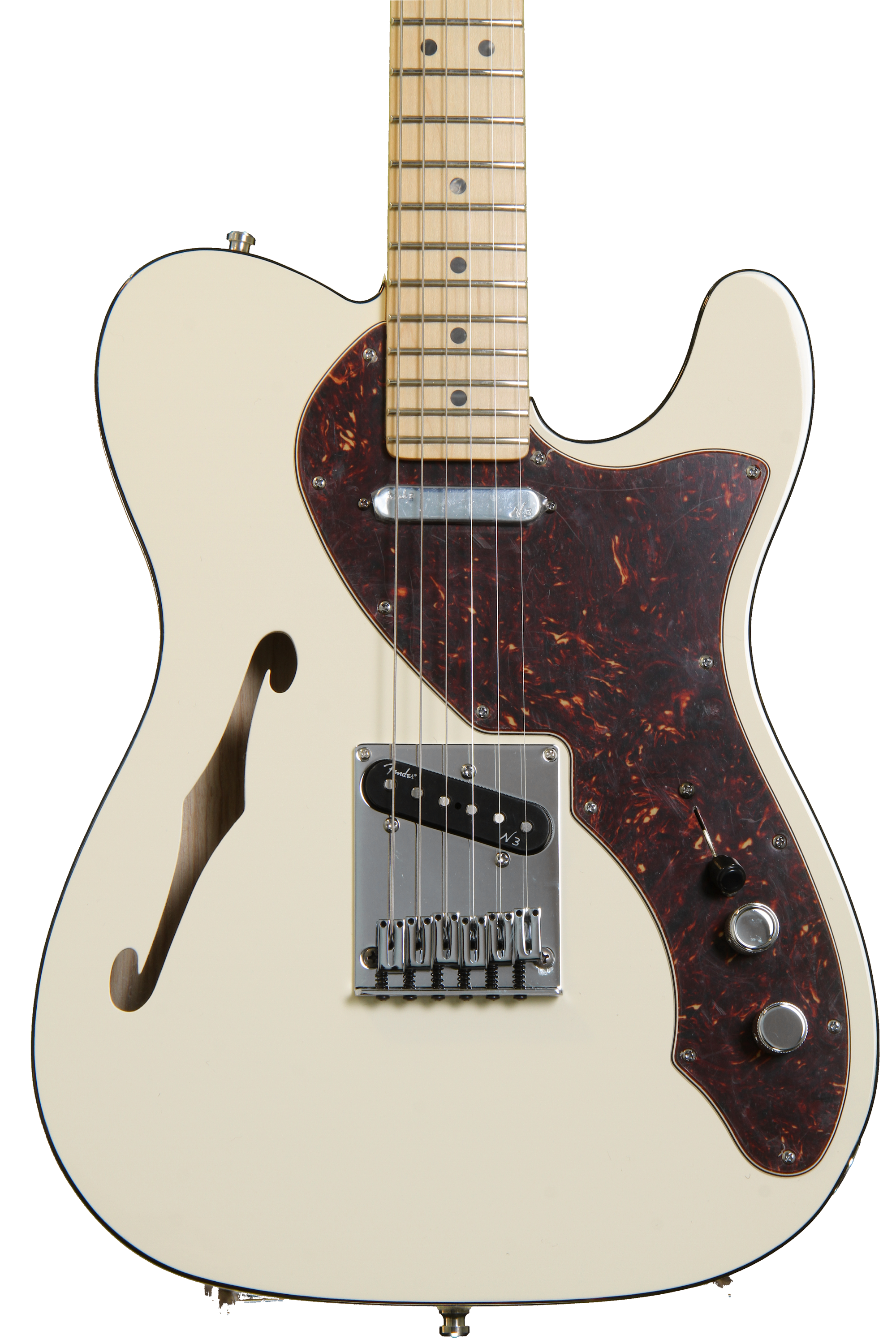 Fender American Deluxe Telecaster Thinline - Olympic White