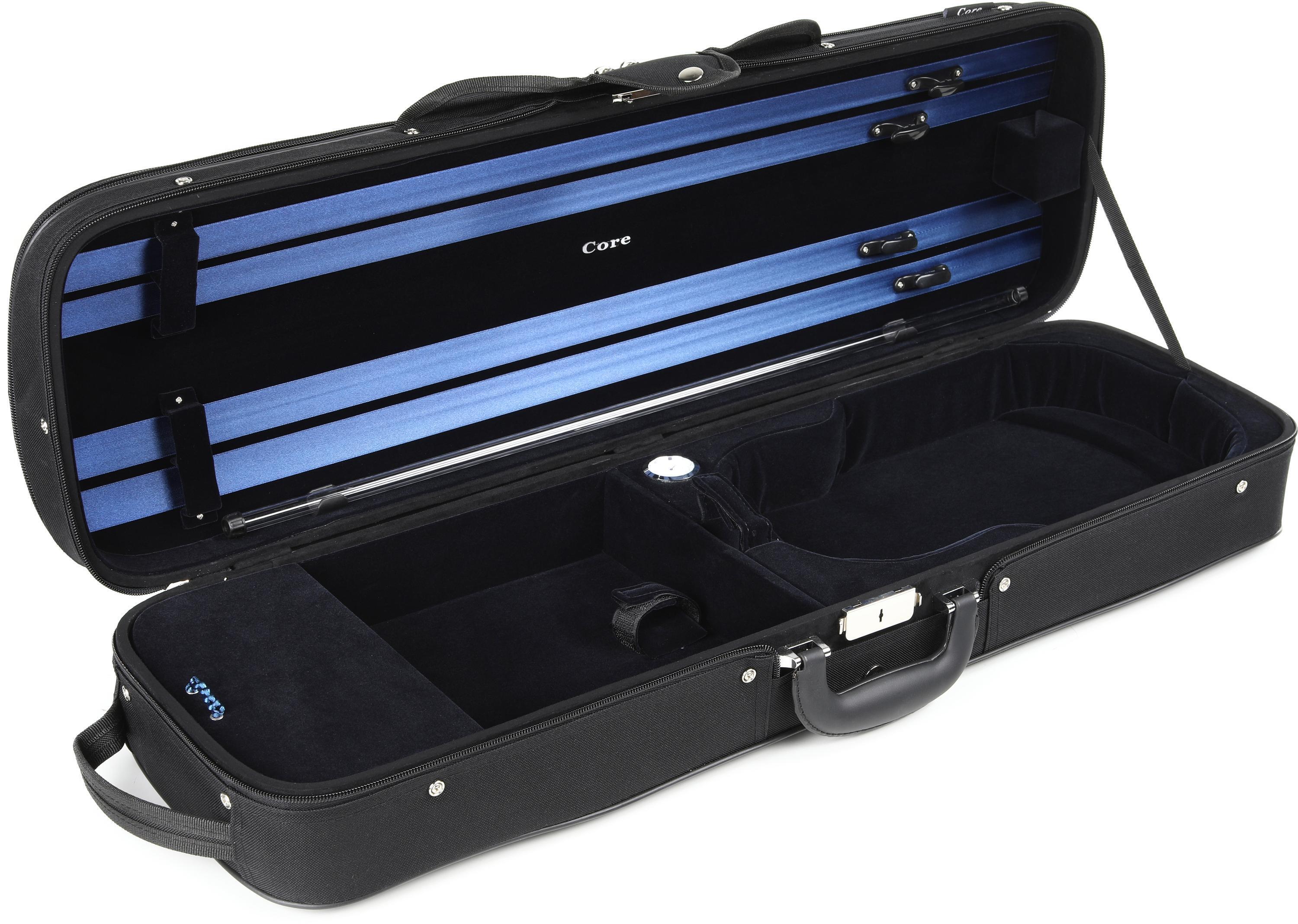 Howard Core CC498 Oblong Violin Case - Black, 4/4 Size | Sweetwater