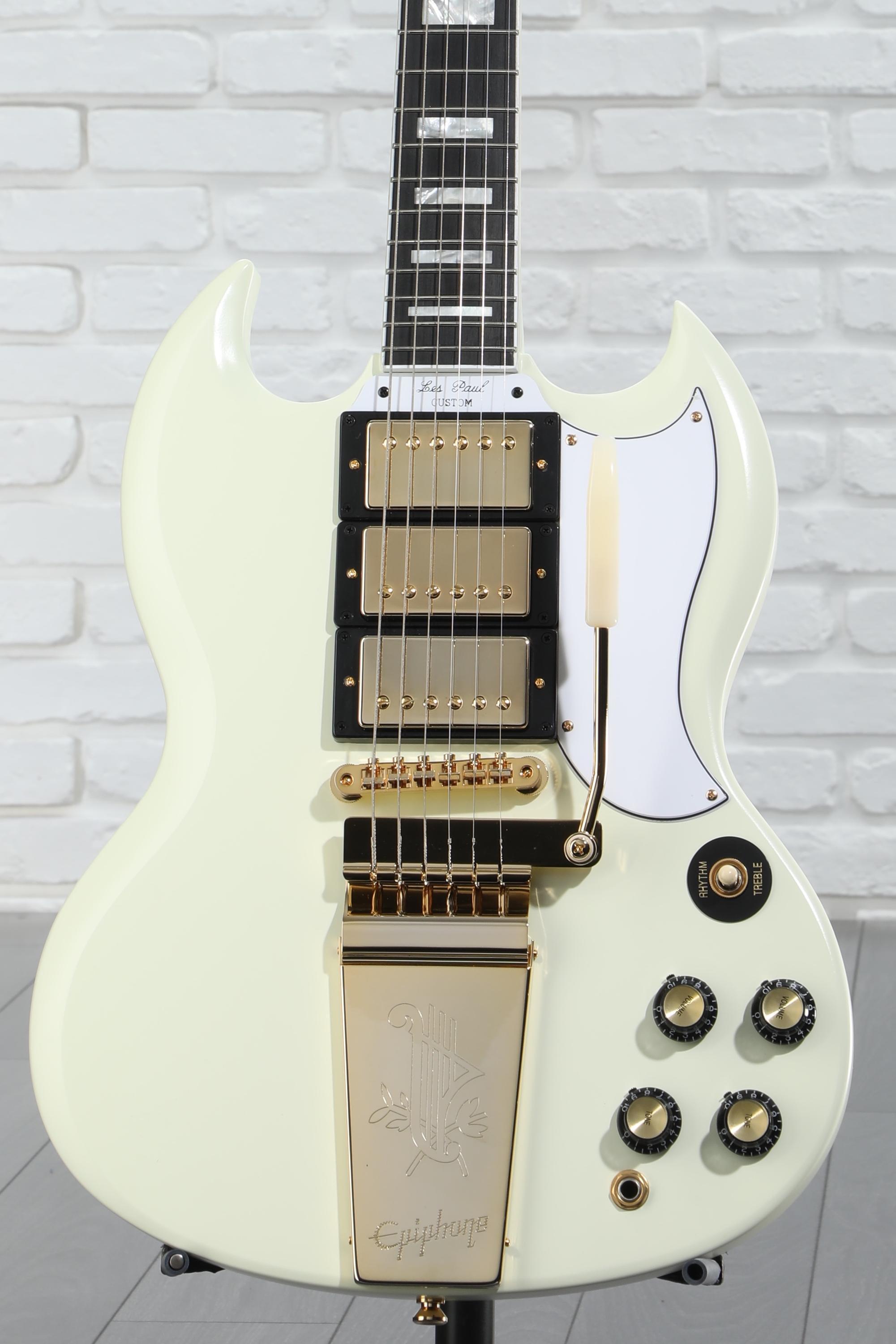 Epiphone SG アイボリー Amazon.com: Epiphone SG Muse, Pearl White Metallic : Musical