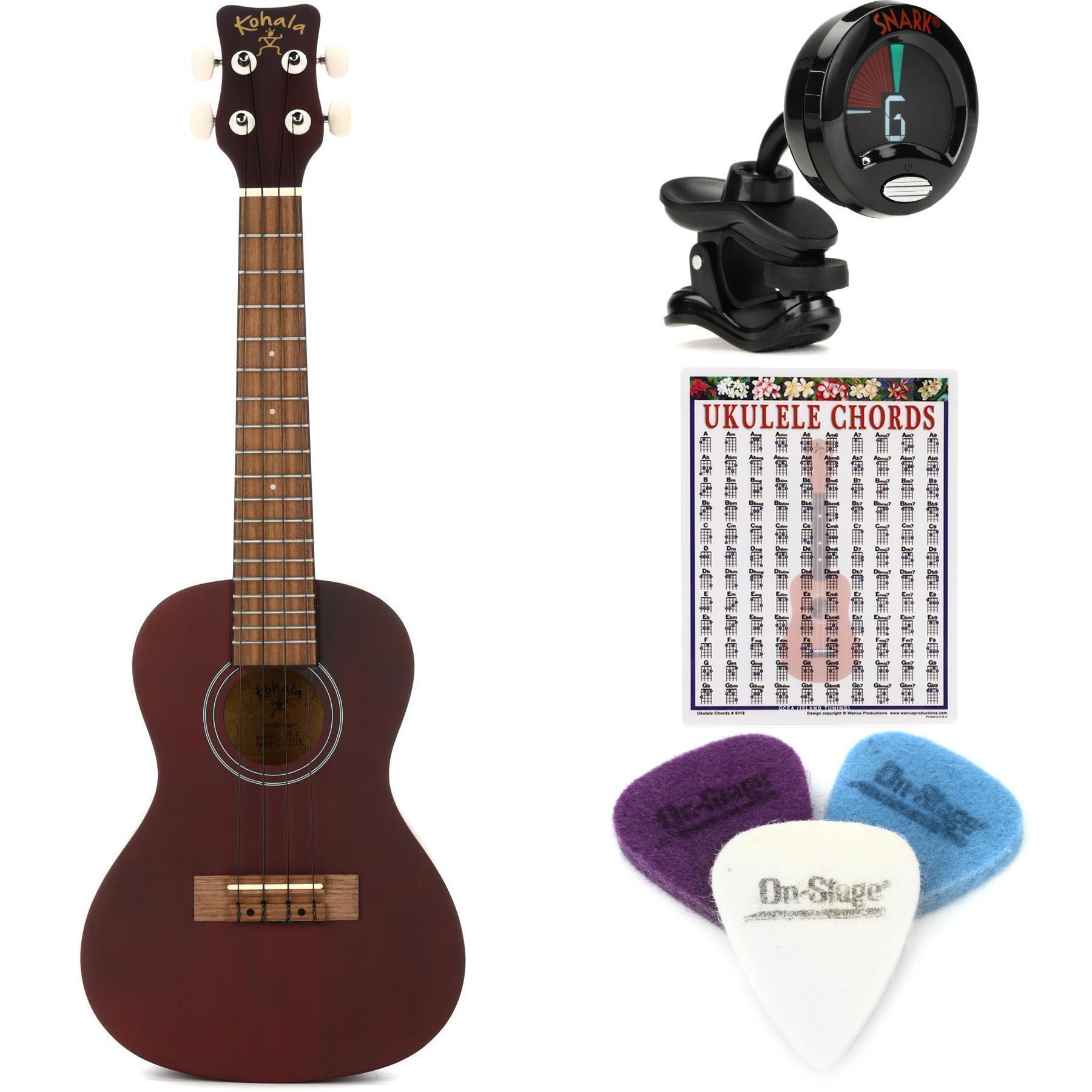 Kohala KO-C Kine'O Concert Ukulele Essentials Bundle | Sweetwater