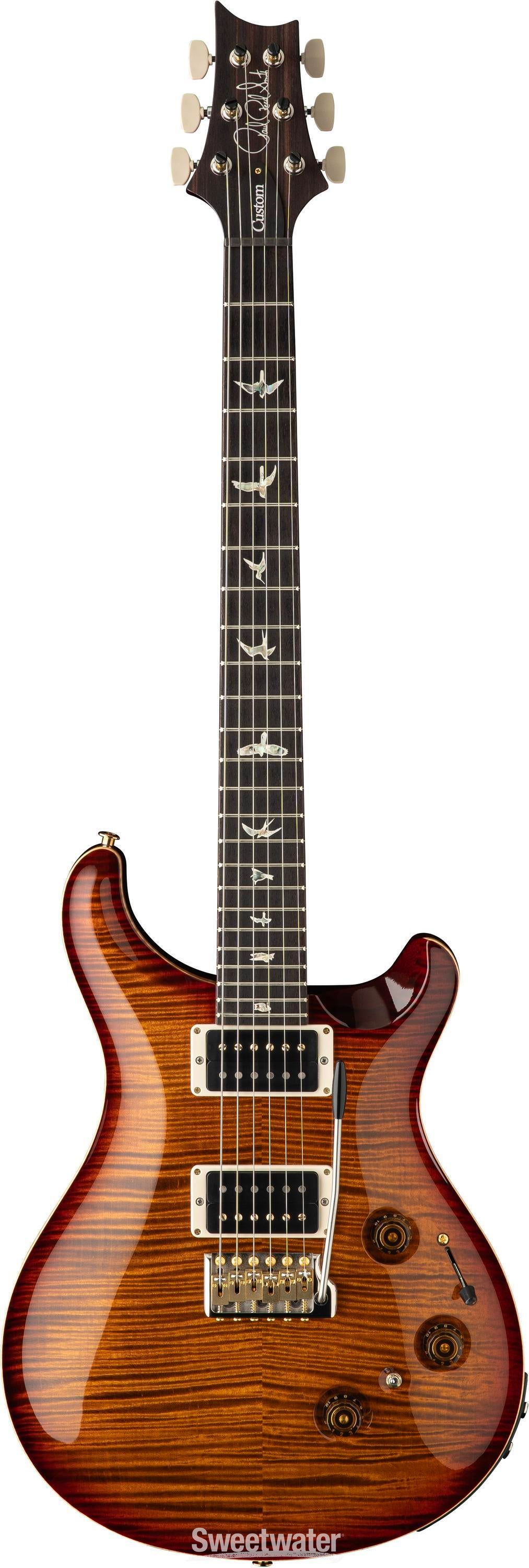PRS Custom 24 Piezo Electric Guitar - Dark Cherry Sunburst