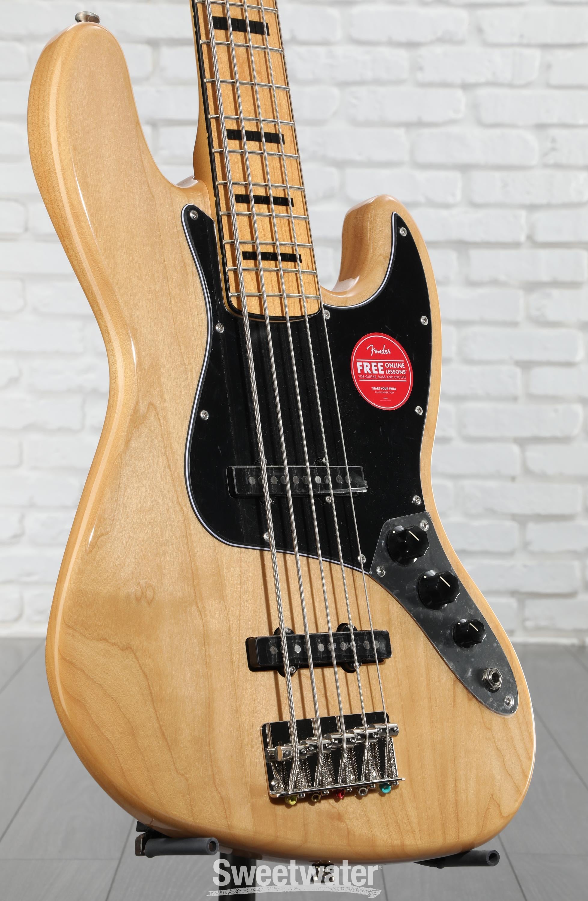 Squier Classic Vibe '70s Jazz Bass V - Natural with Maple