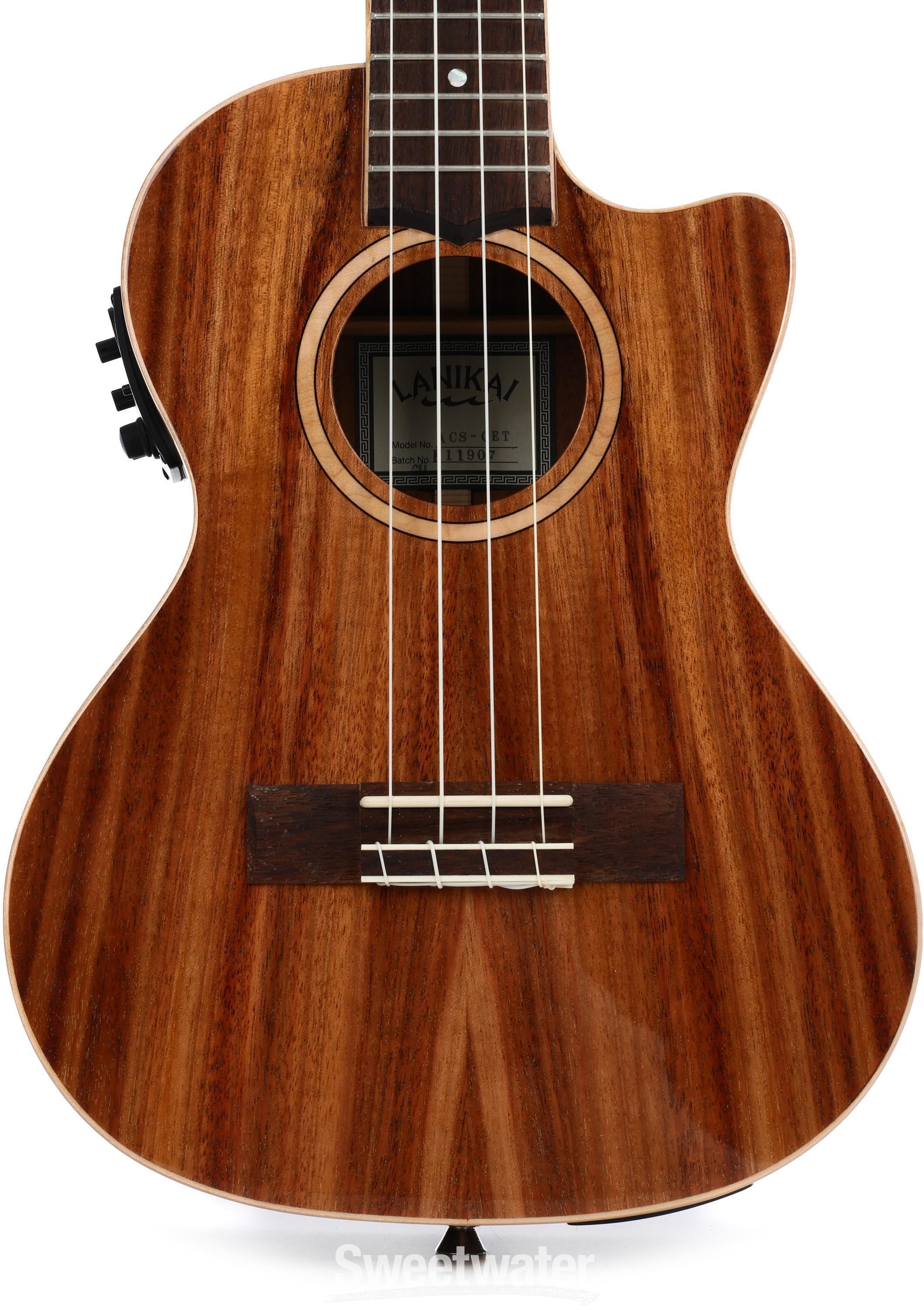 その他 UA-100G Lanikai ACS-CET Tenor Acoustic-Electric Ukulele - Natural | Sweetwater
