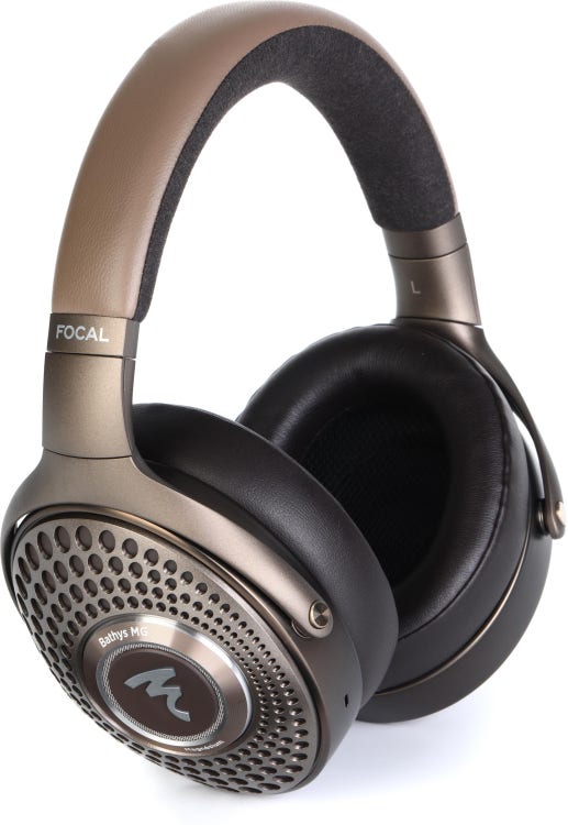 Focal Bathys MG Wireless Bluetooth Closed-back Headphones - Brown