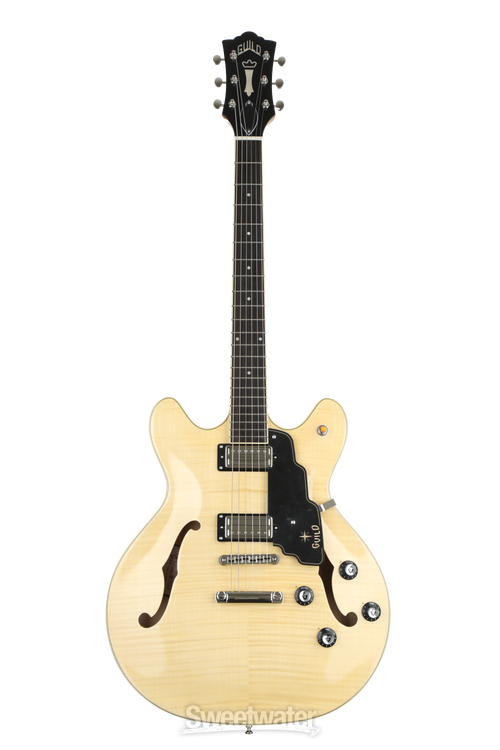 Guild Starfire IV Semi Hollow Electric Guitar Natural Sweetwater