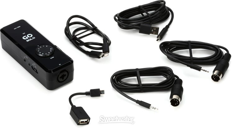 TC-Helicon DJ Mixer (Go XLR Mini) &  Basics XLR Male to Female  Microphone Cable - 10 Feet, Black