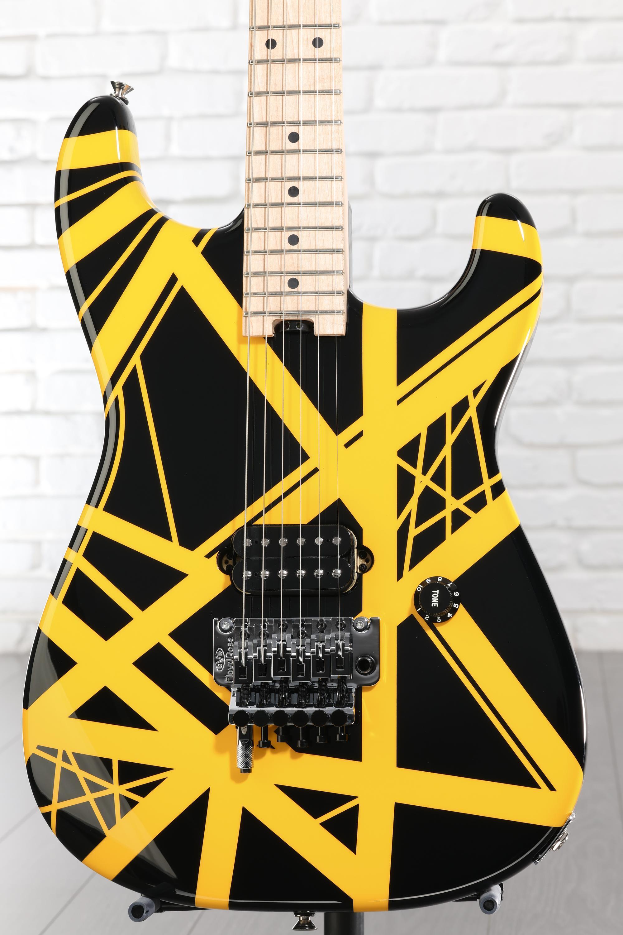 EVH Striped Series - Black w/ Yellow Stripes | Sweetwater