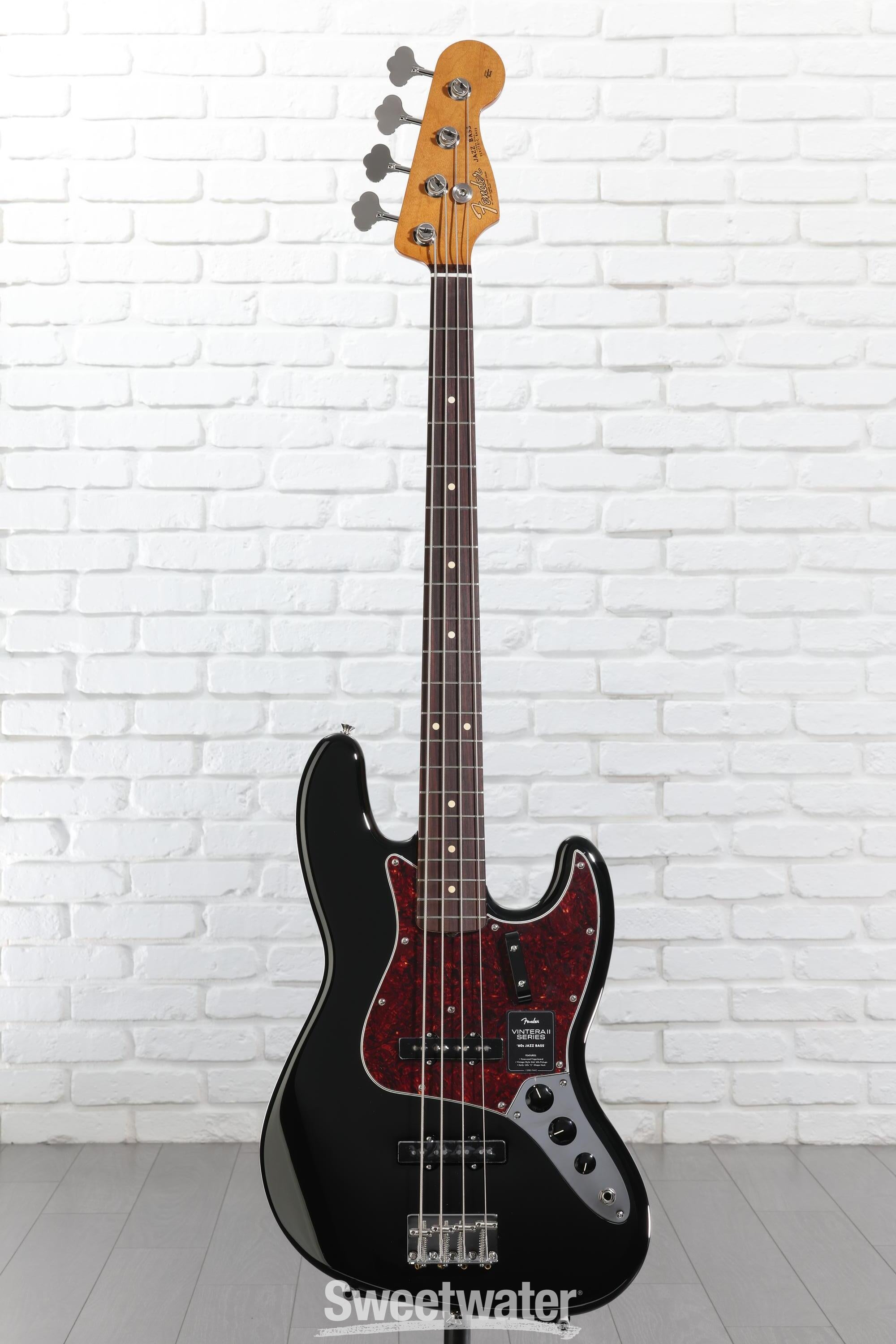 Fender Vintera II '60s Jazz Bass - Black with Rosewood Fingerboard