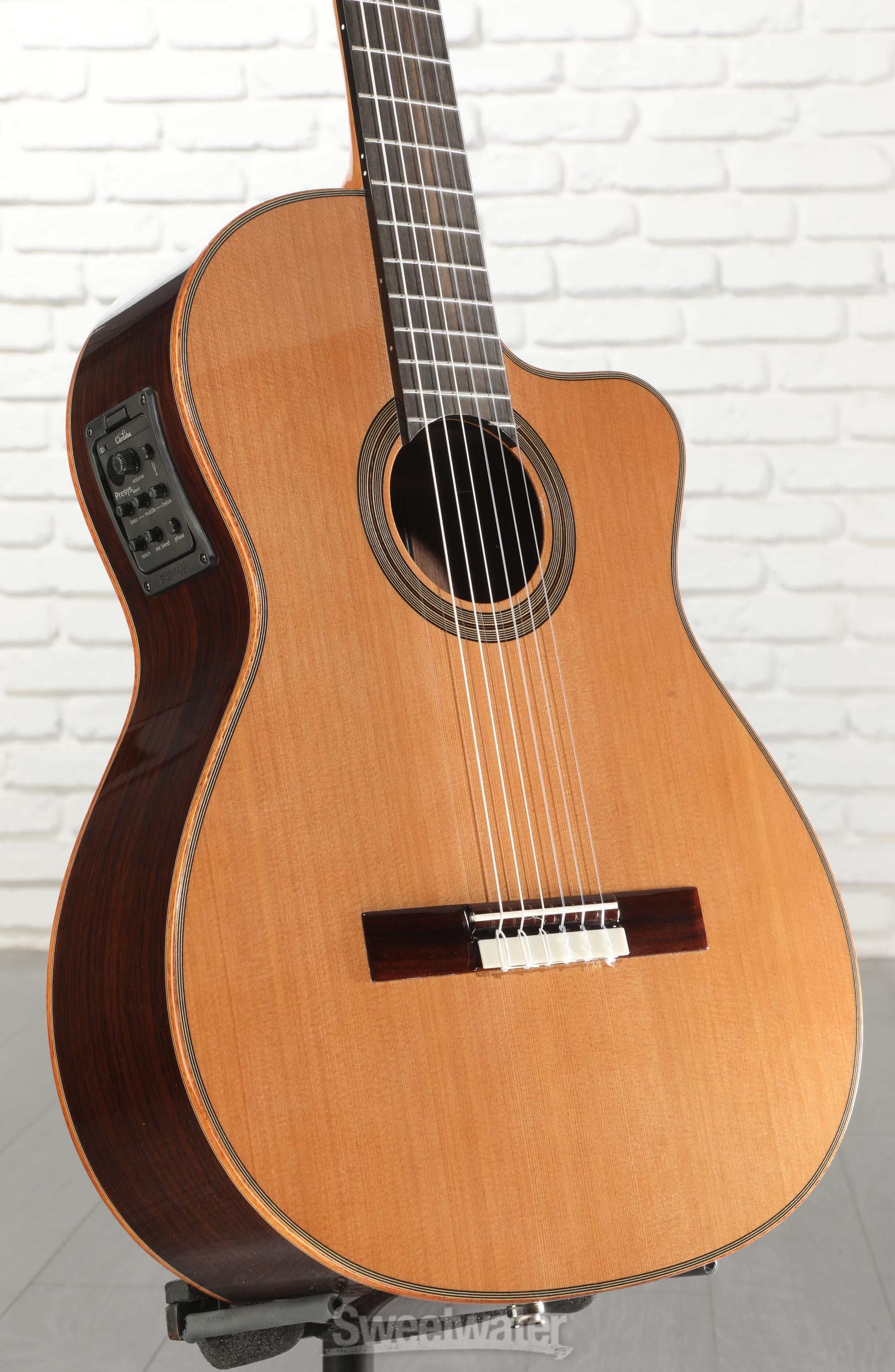 Photo of Cordoba Fusion Orchestra CE Nylon String Acoustic Guitar - Cedar