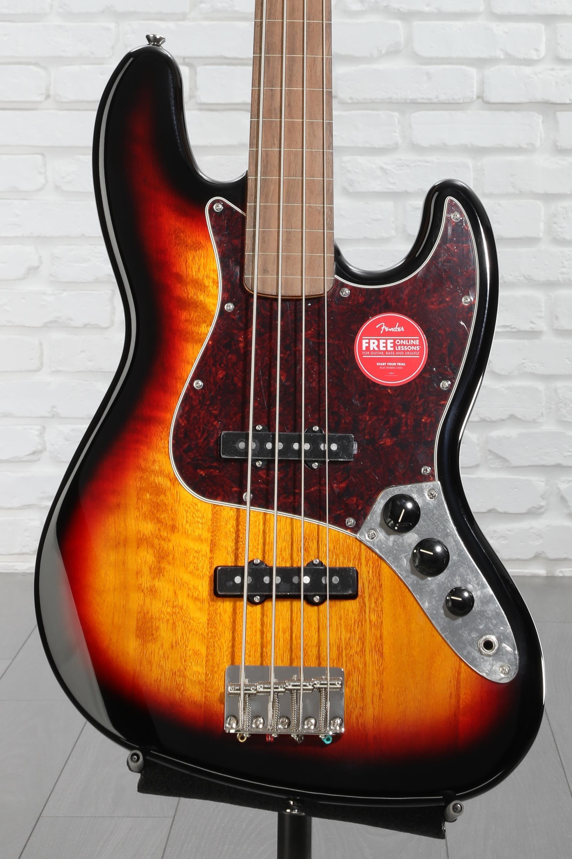 Squier Classic Vibe '60s Fretless Jazz Bass - 3-Tone Sunburst