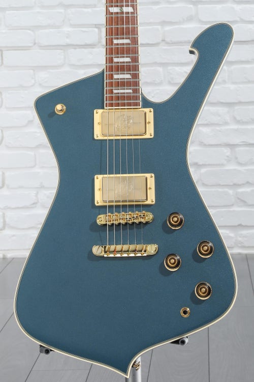 Ibanez Iceman IC420 Electric Guitar - Antique Blue Metallic