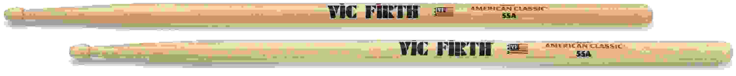 Vic Firth American Classic Drumsticks - 55A - Wood Tip