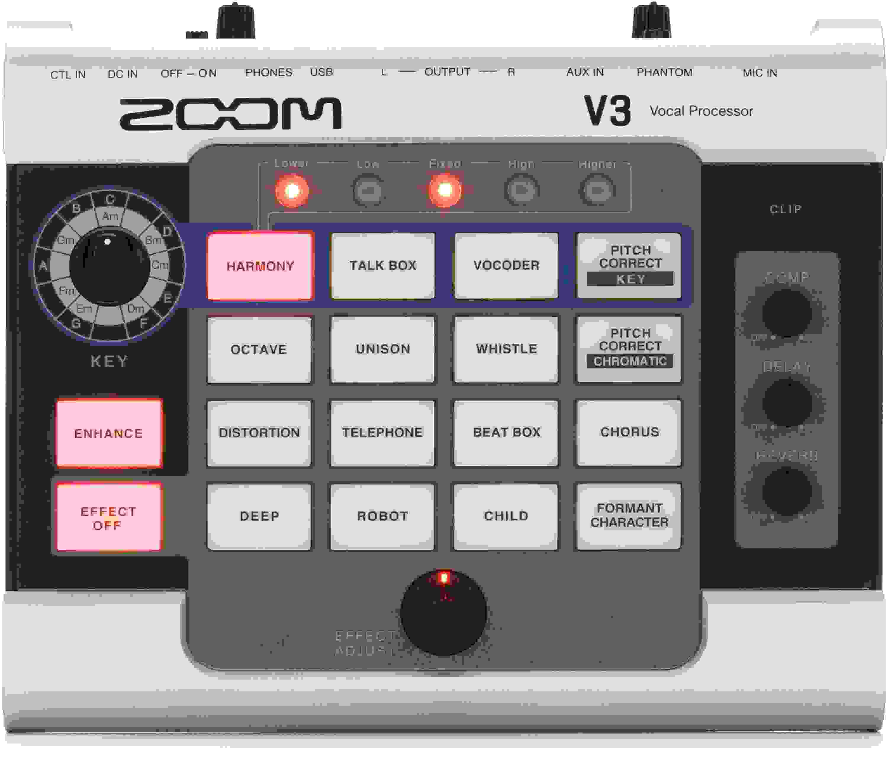 Zoom V3 Multi-effects Vocal Processor