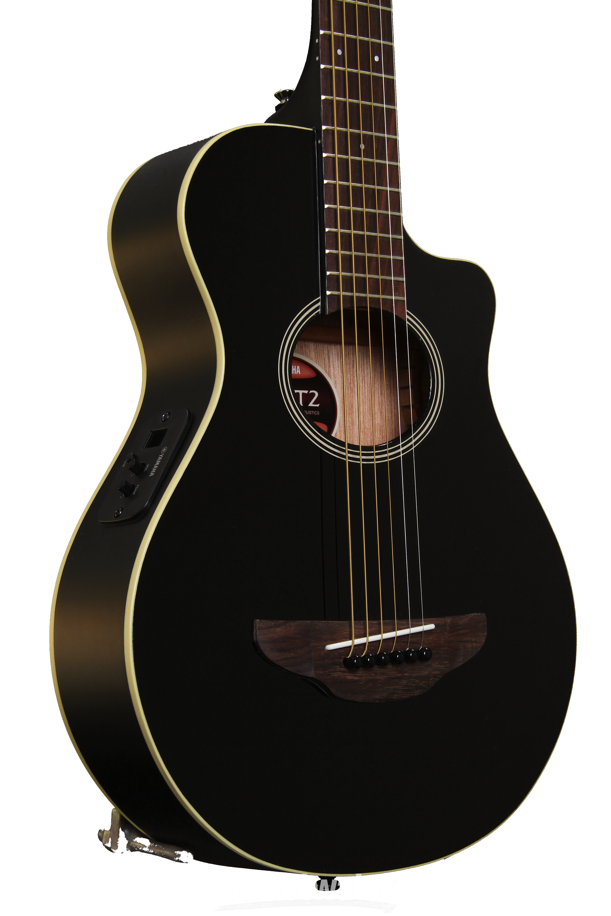 Photo of Yamaha APXT2 3/4-size Thinline Cutaway Acoustic-electric Guitar - Black