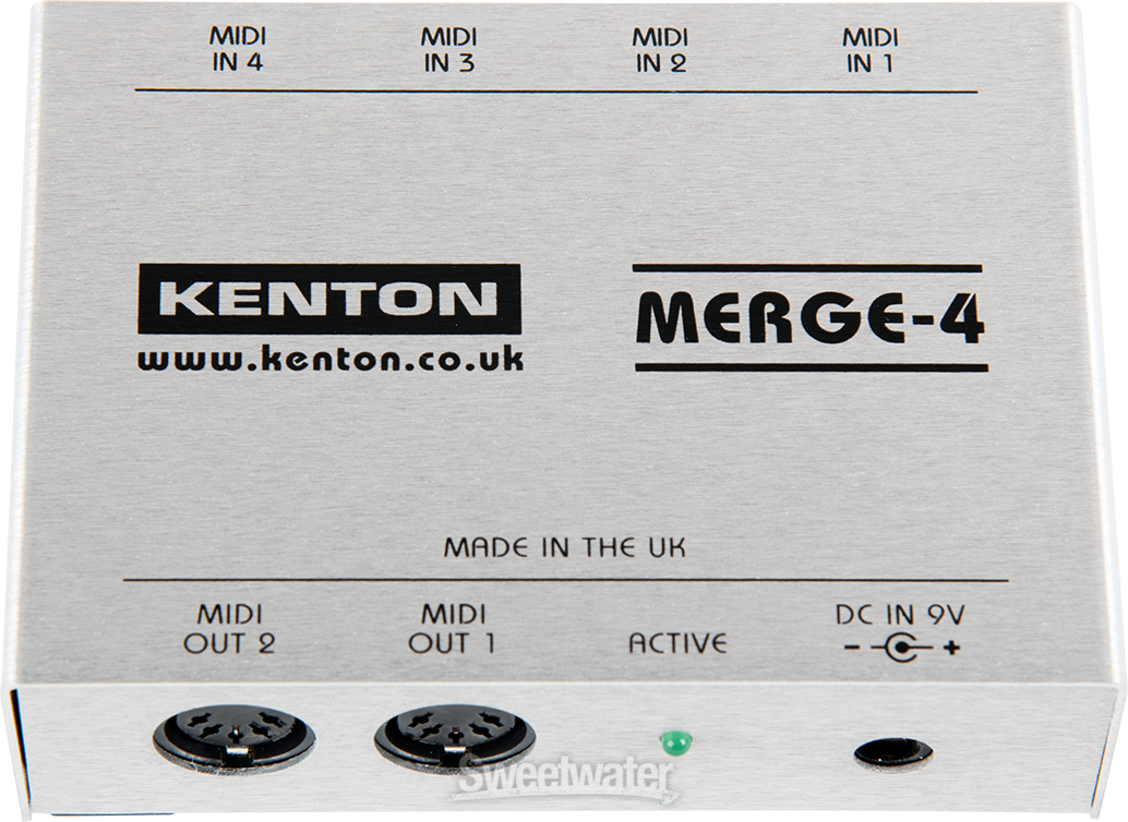 Kenton Merge4 MIDI Merge Box Sweetwater