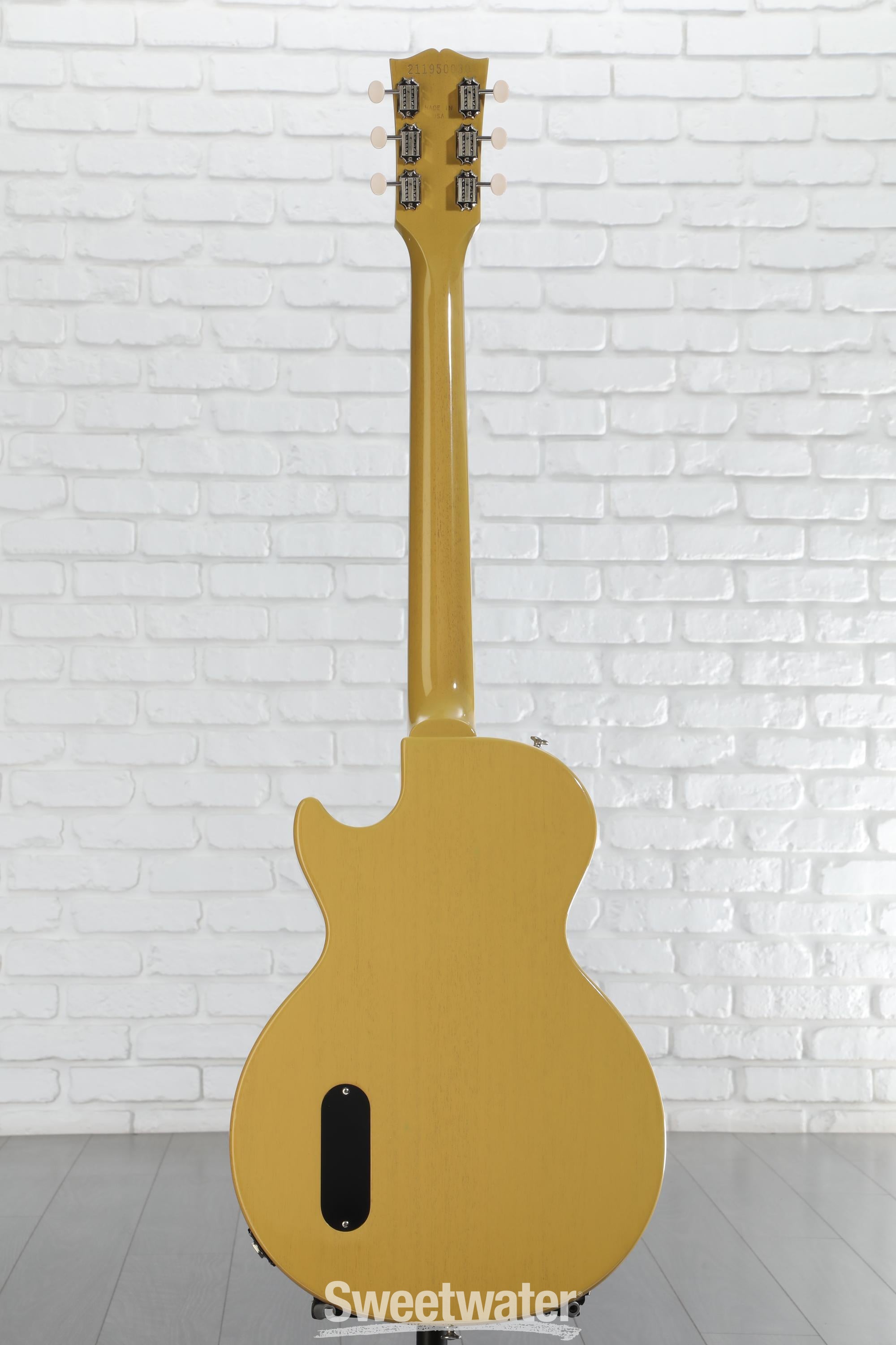 ギター Gibson USA LesPaul JR TV yellow G-Force Gibson USA Les Paul JR Double Cut In TV Yellow With Hard