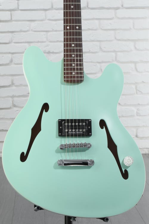 Fender Tom DeLonge Starcaster Semi-hollowbody Electric Guitar - Satin Surf Green