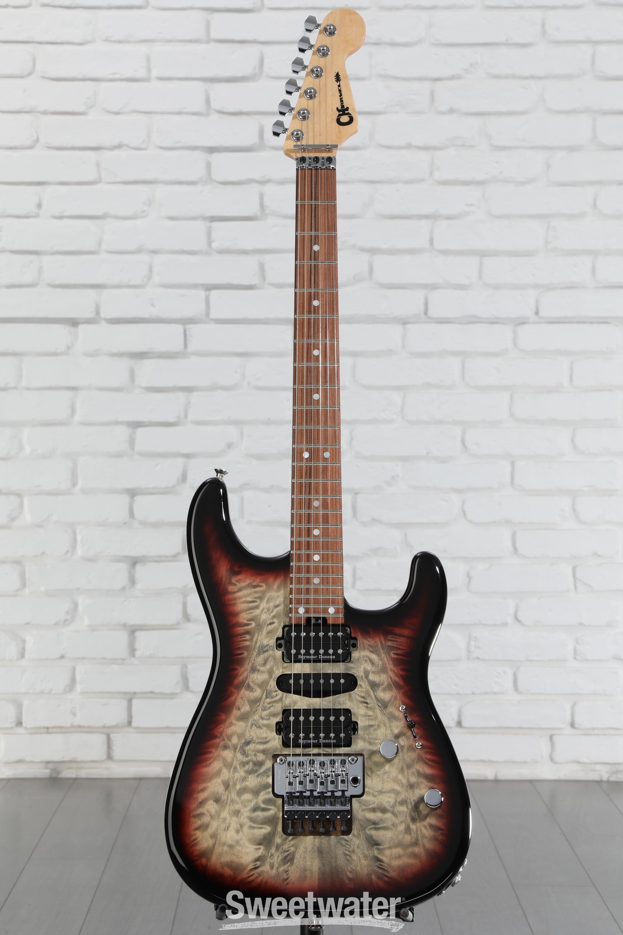 ギター Charvel MJ SD1 24 HSH FR MDNGT GLOW Charvel MJ San Dimas Style 1 HSH FR PF QM Electric Guitar