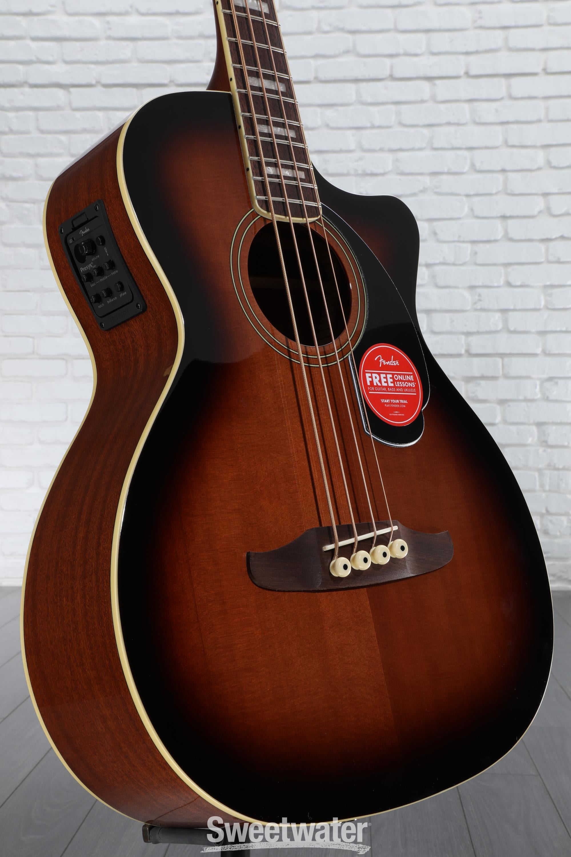 (美品) Fender Kingman エレアコ Amazon | Fender エレアコベース Kingman Bass, Walnut