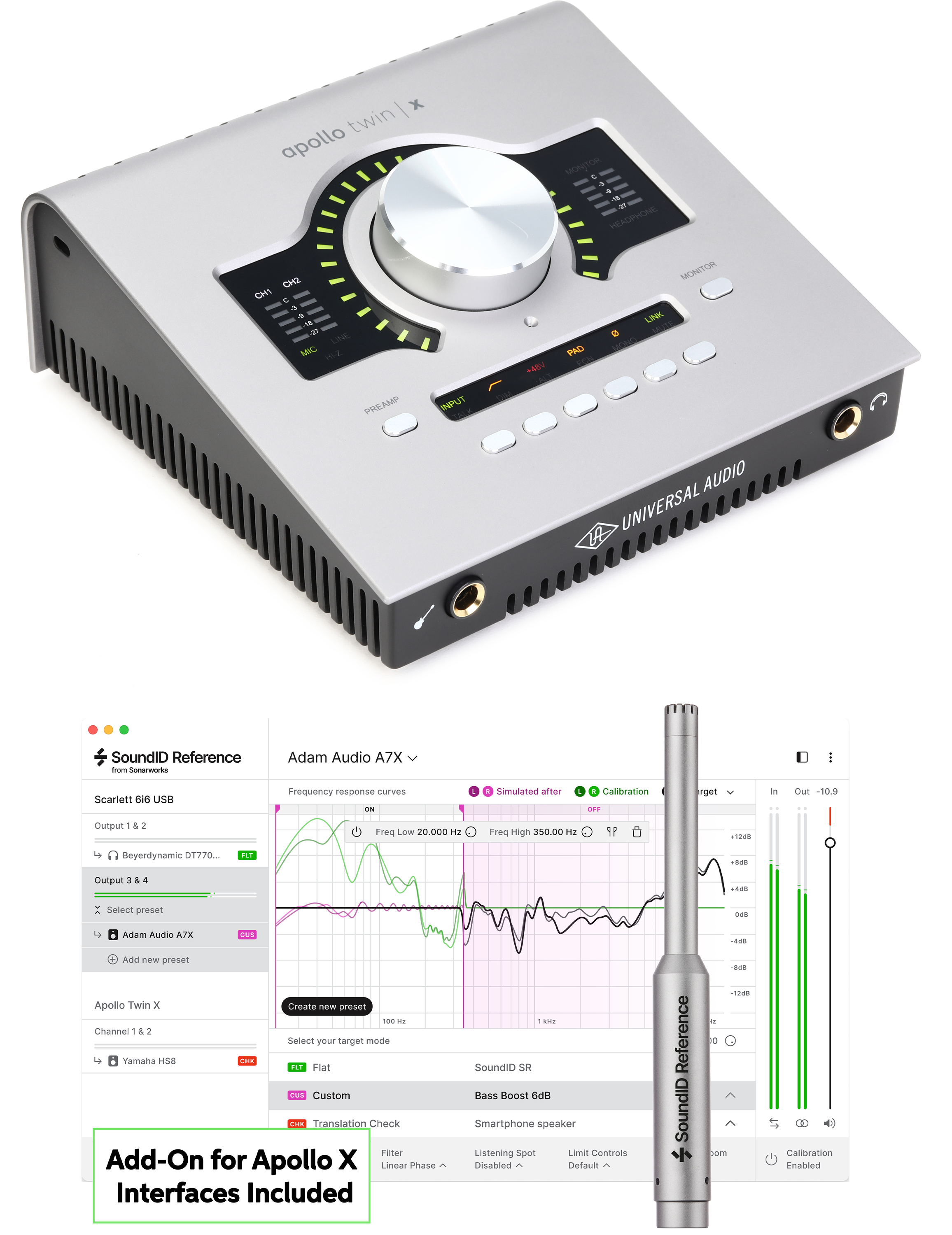 Universal Audio Apollo Twin X QUAD Gen 2 and Studio+ Edition