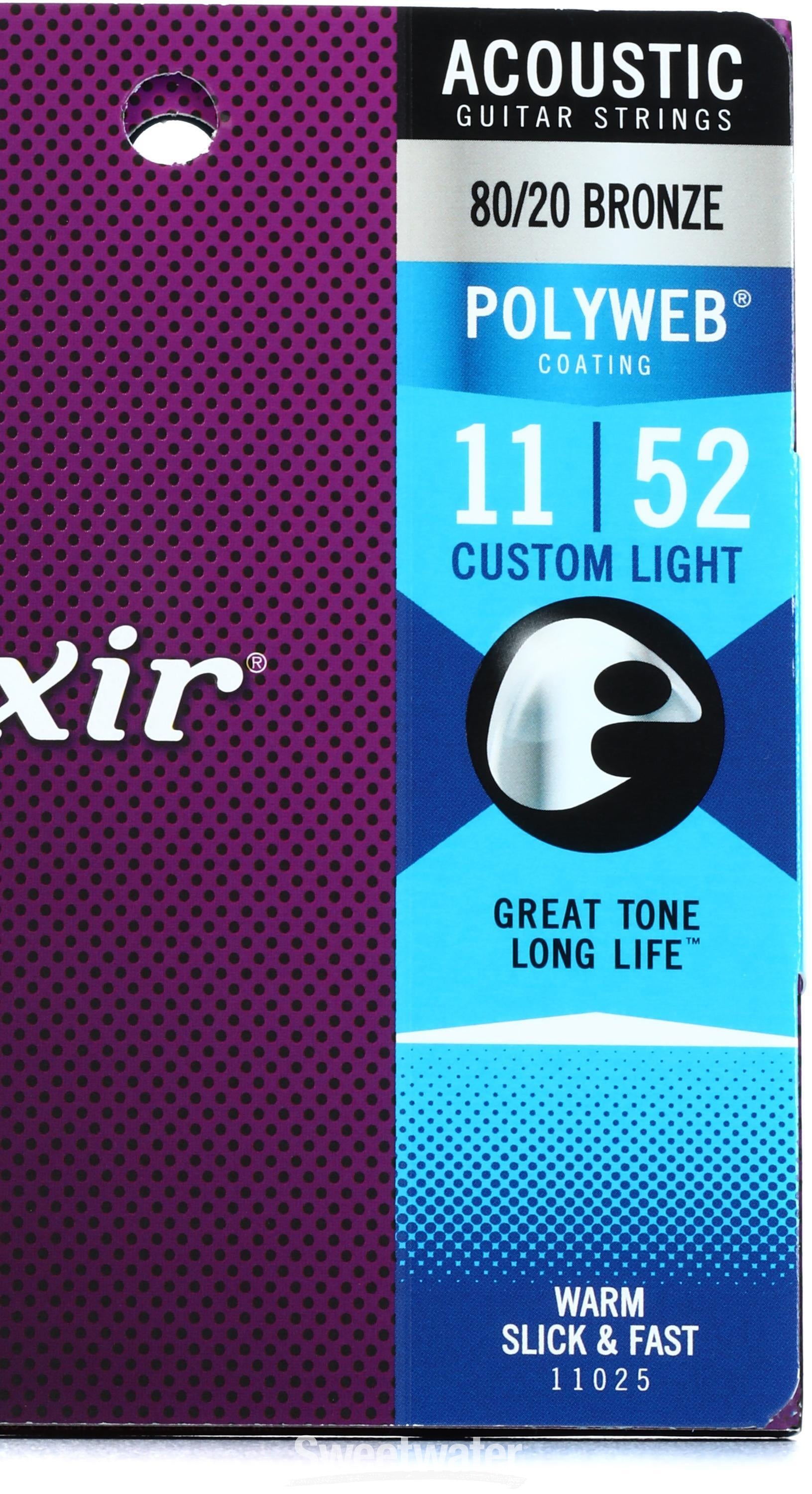 Elixir polyweb deals acoustic guitar strings