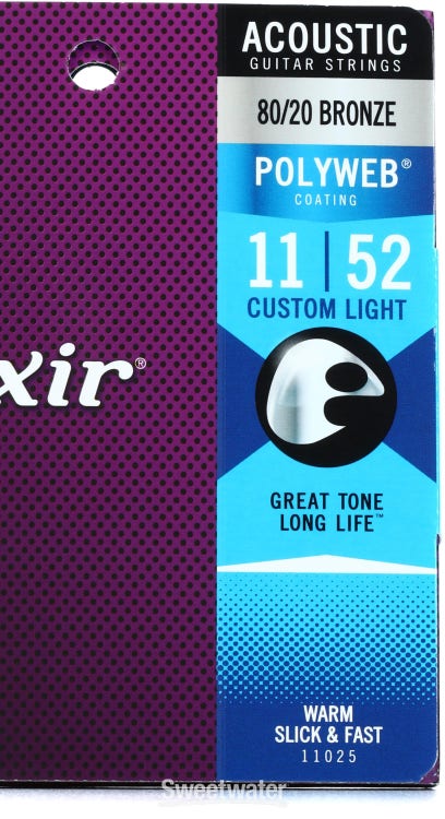 Cordes Extra-Lights Elixir 11002 pour Guitare acoustique