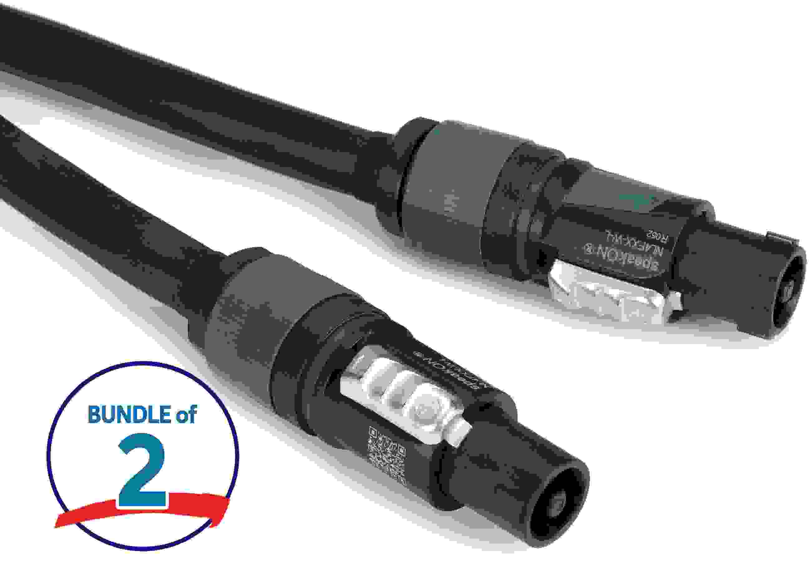 Pro Co S114NN 4-conductor speakON to speakON Speaker Cable - 100 foot (2-pack)