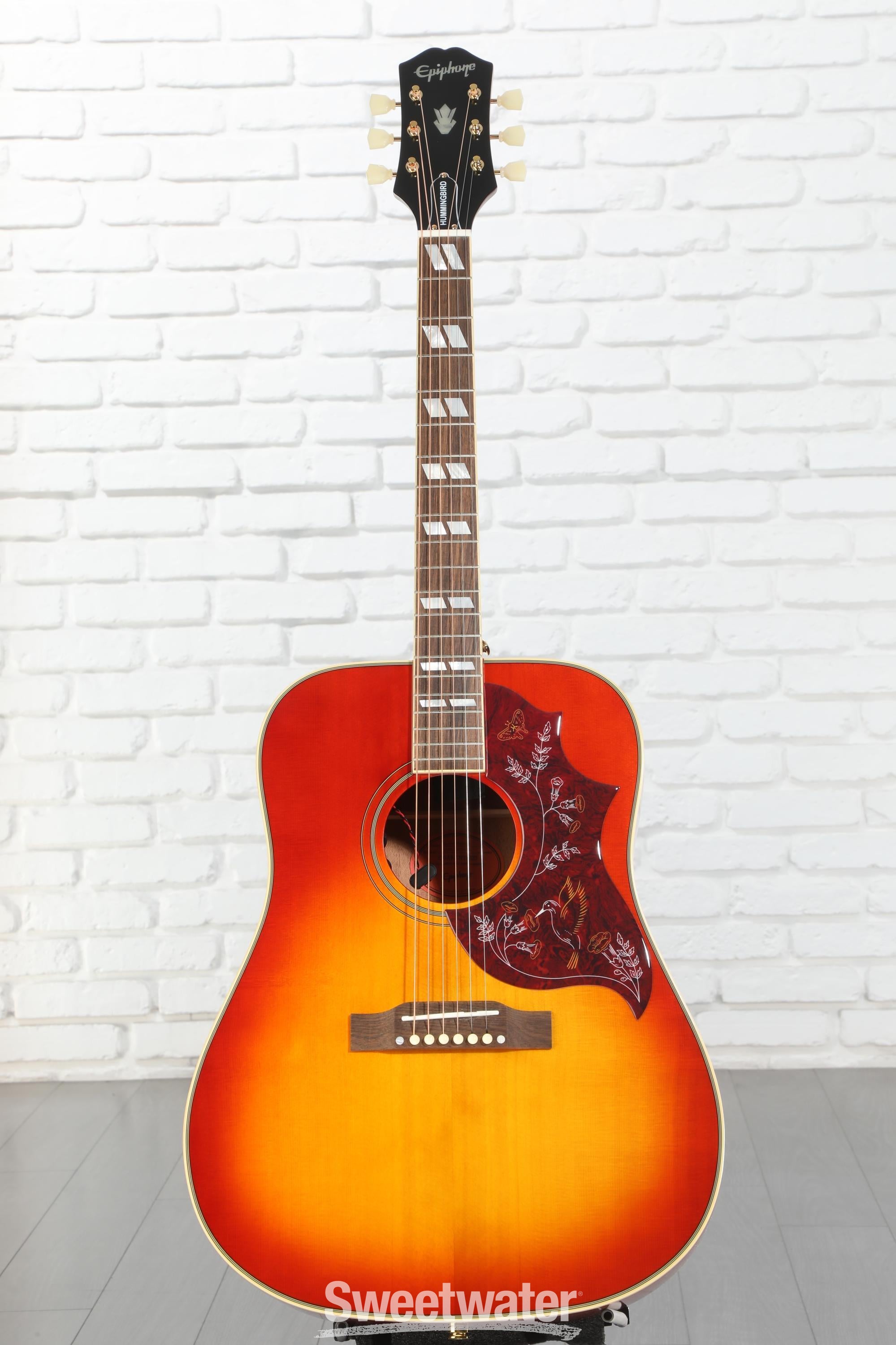 Epiphone Hummingbird Acoustic Guitar - Aged Cherry Sunburst Gloss