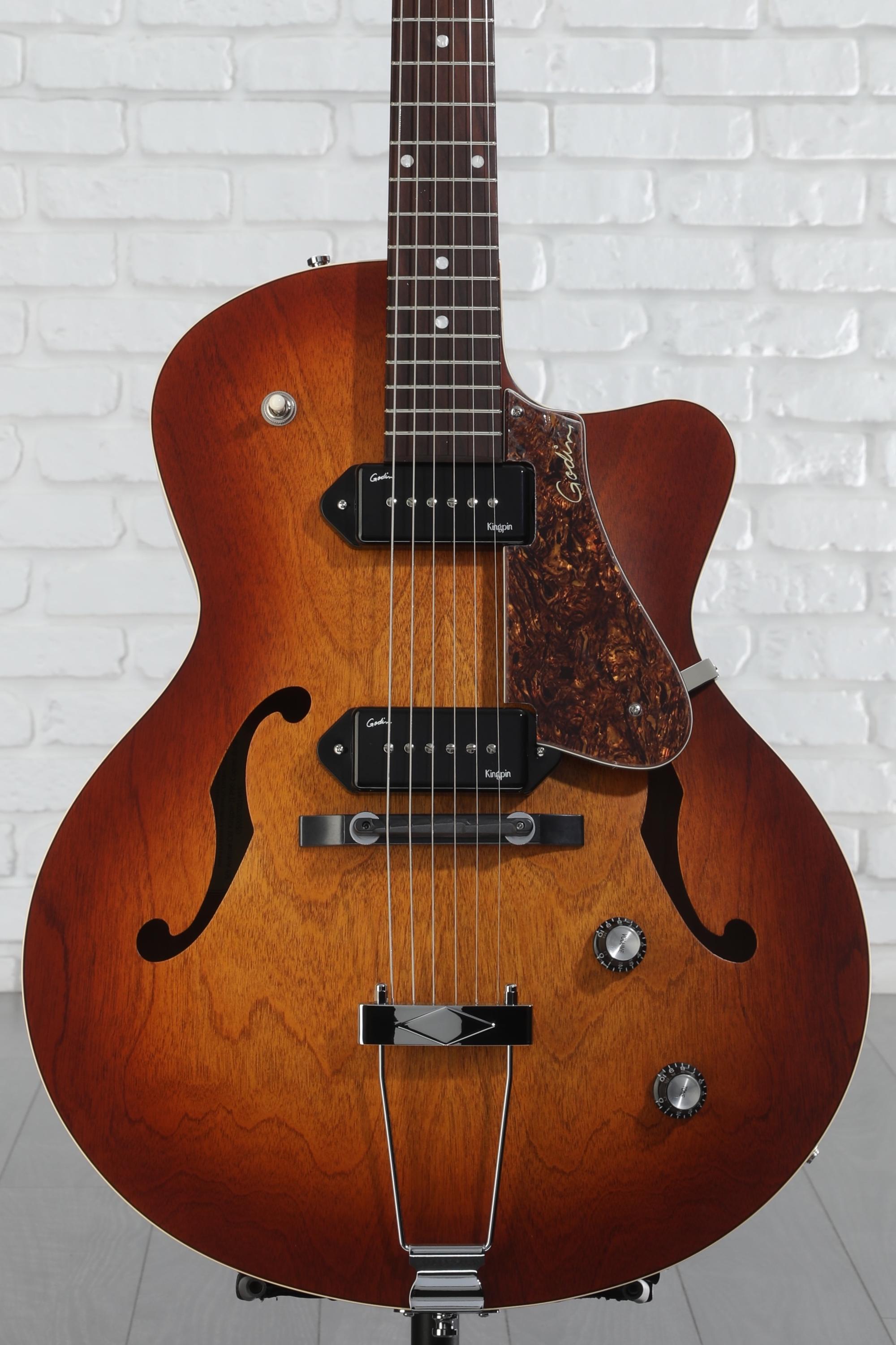 T’s guitars TL-Classic P90 /  ChopperT Godin 5th Avenue CW Kingpin II P90 Hollowbody Electric