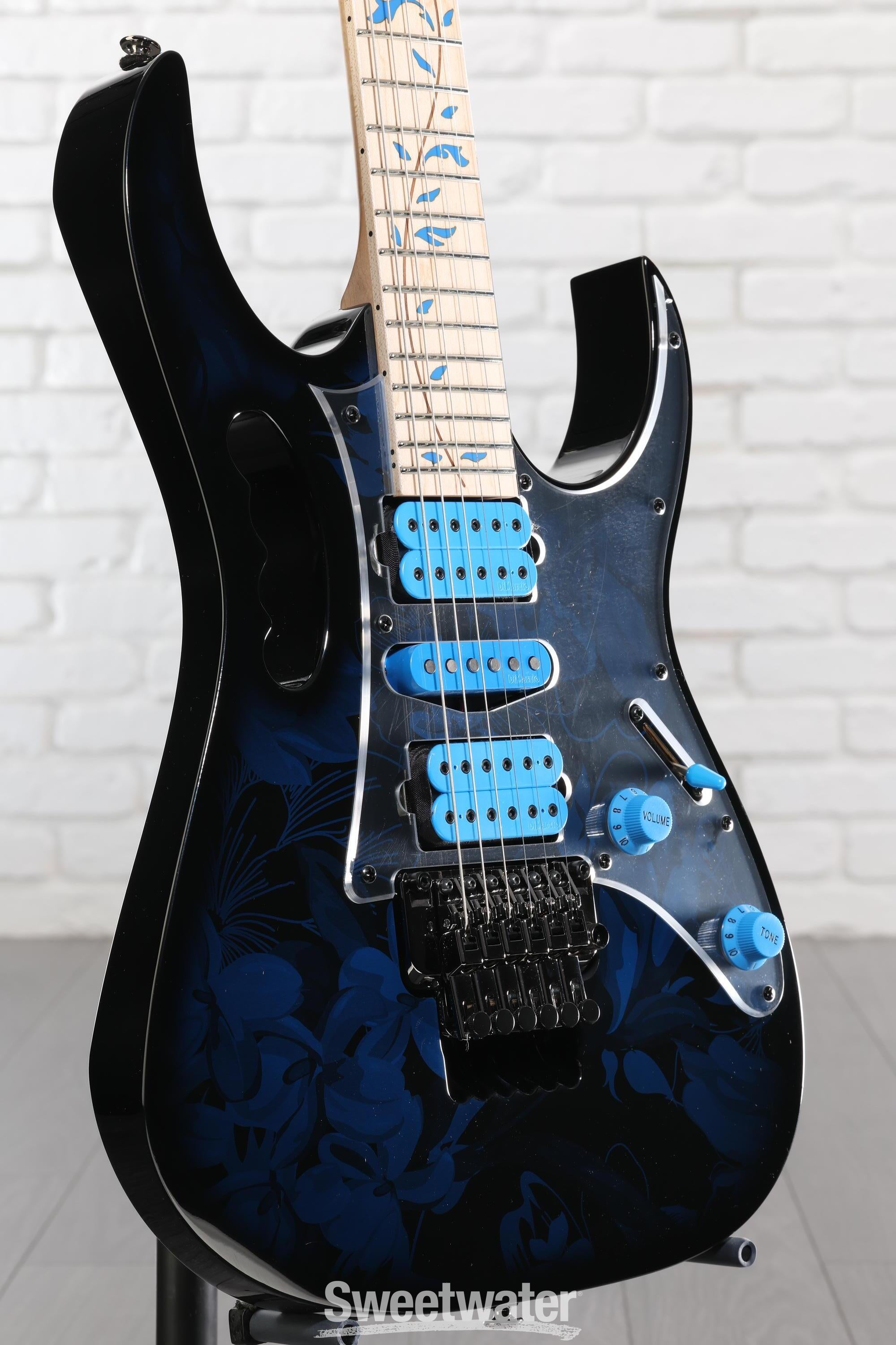 Ibanez Steve Vai Signature JEM77 - Blue Floral Pattern | Sweetwater