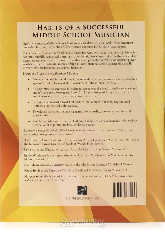 GIA Publications Habits Of A Successful Middle School Musician - Alto Sax
