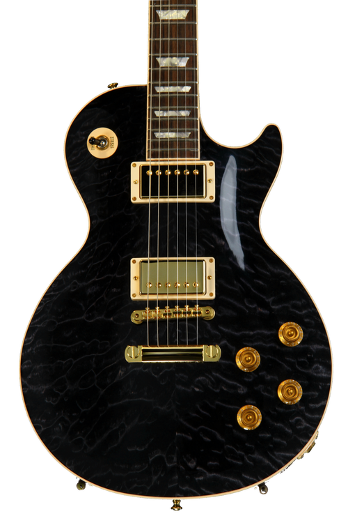 Gibson Custom Les Paul Axcess Standard, Quilt - Trans Black