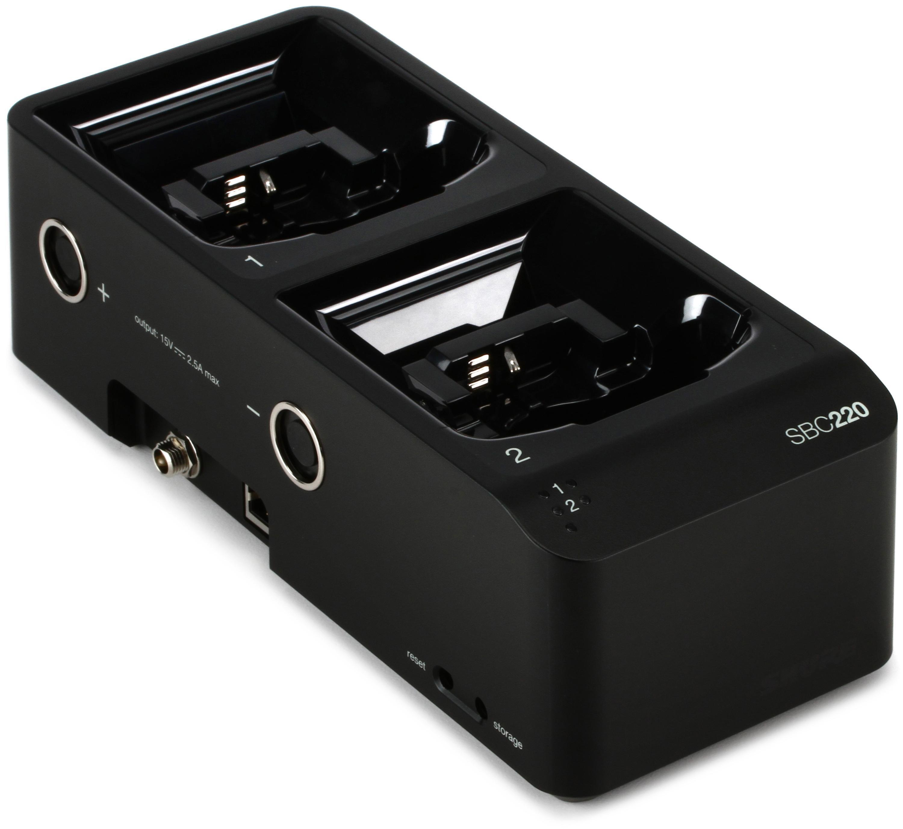 Shure SBC220 2-Bay Networked Charging Station Expansion | Sweetwater