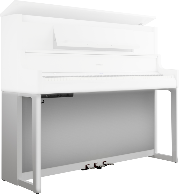 Roland LX-9 Digital Upright Piano - Polished White | Sweetwater