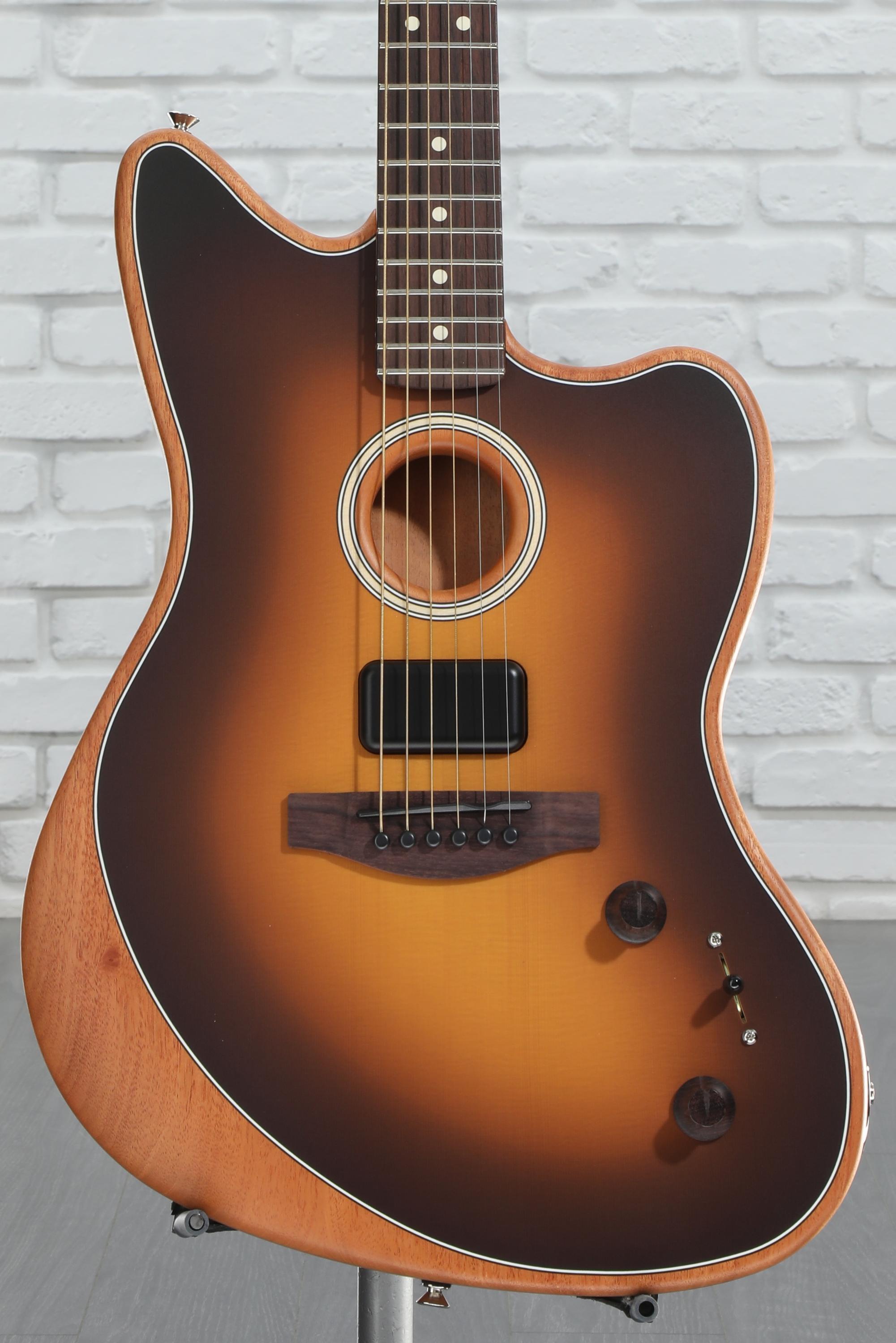 Amazon.com: Fender Acoustasonic Player Jazzmaster Acoustic