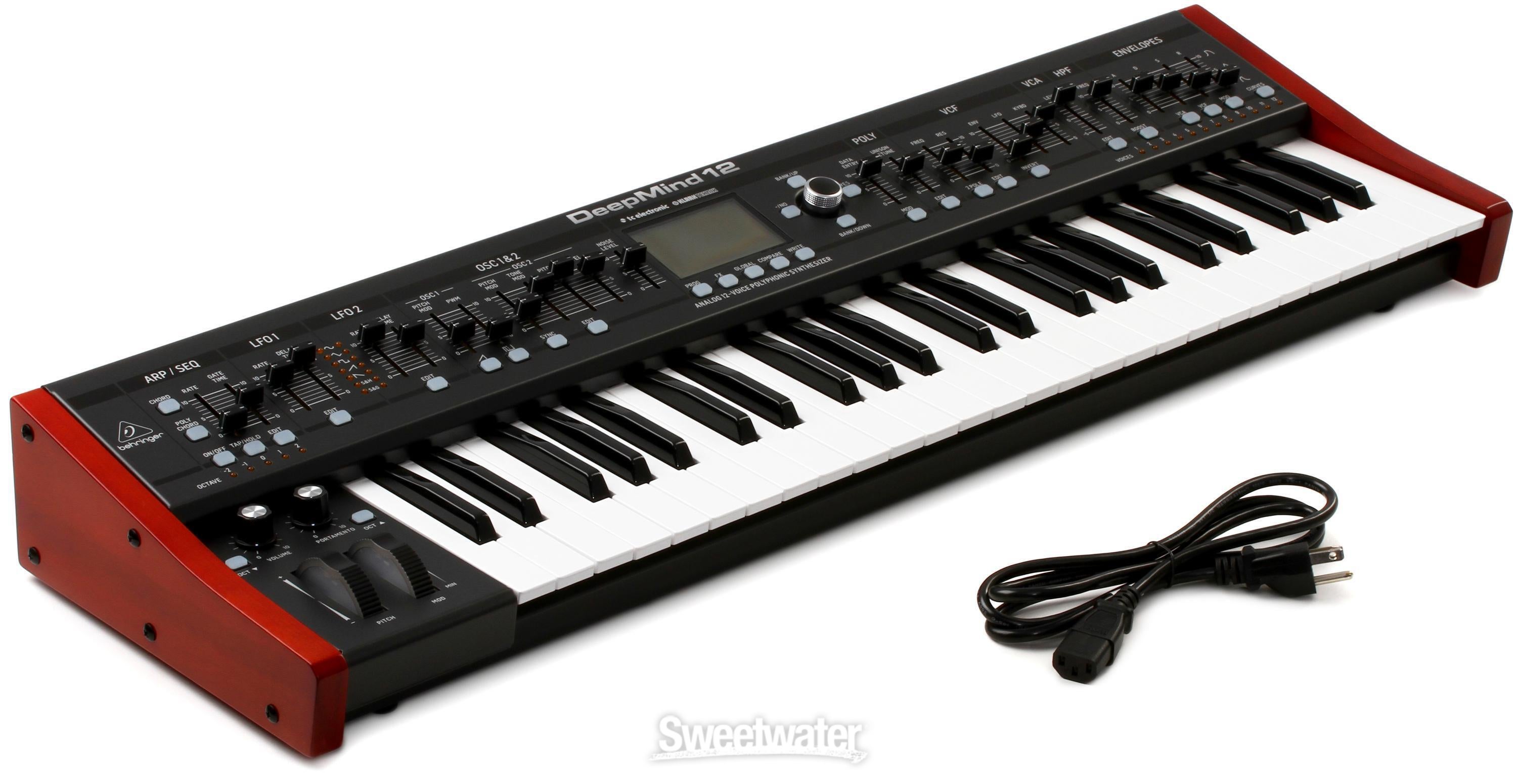 Behringer　49-key　Analog　DeepMind　Synthesizer　Reviews　12　12-voice　Sweetwater